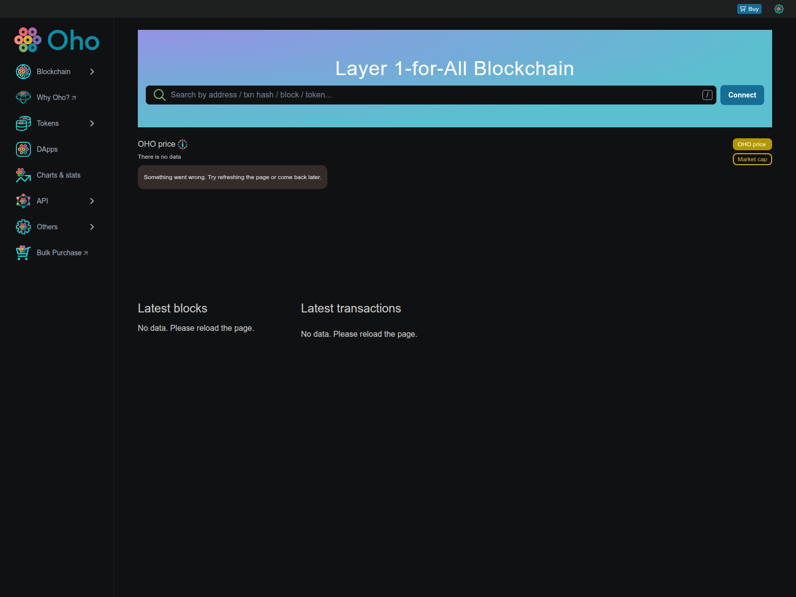 Screenshot of ohowallet.com