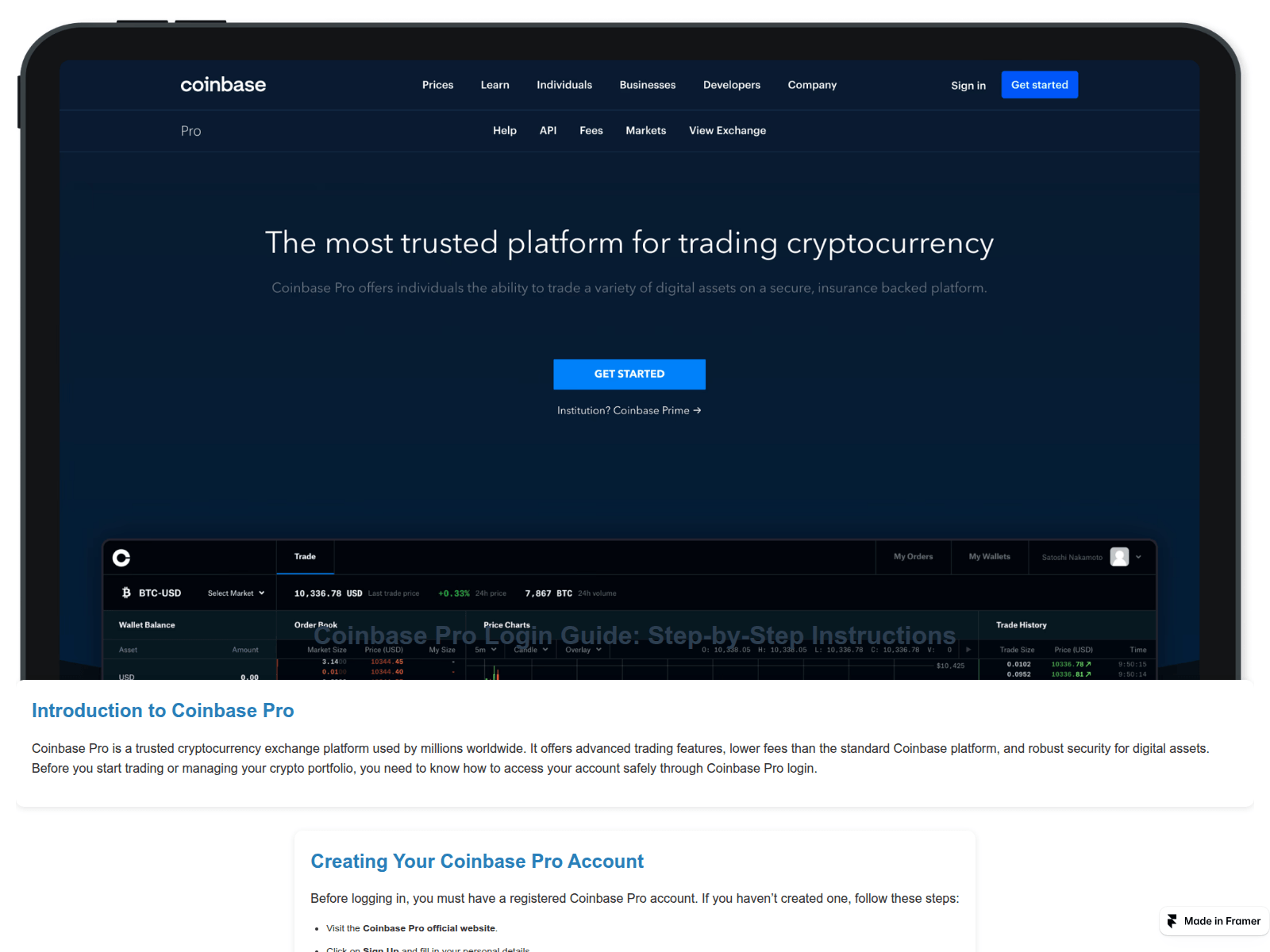 Screenshot of base-coinpro.framer.media