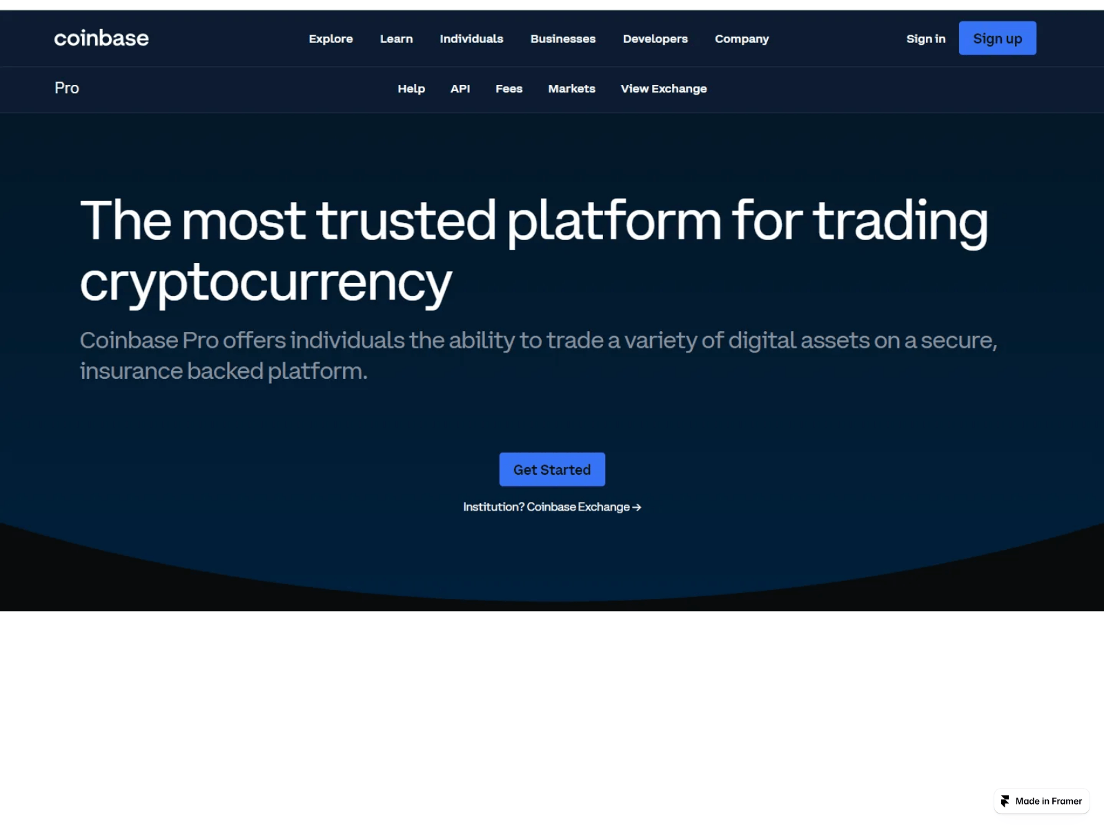 Screenshot of access-coin-base-pro.framer.media
