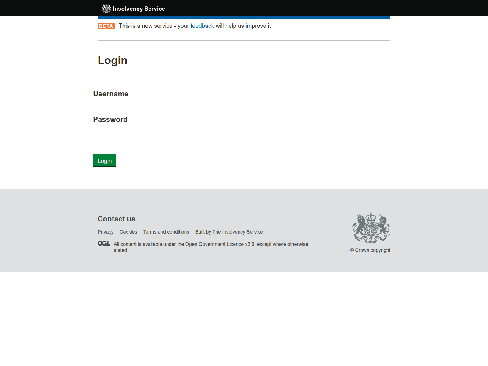 Screenshot of adjudicator-ods.insolvency-development.co.uk