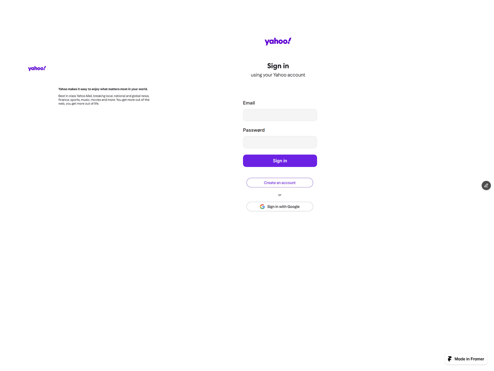 Screenshot of flowing-begin-304744.framer.app