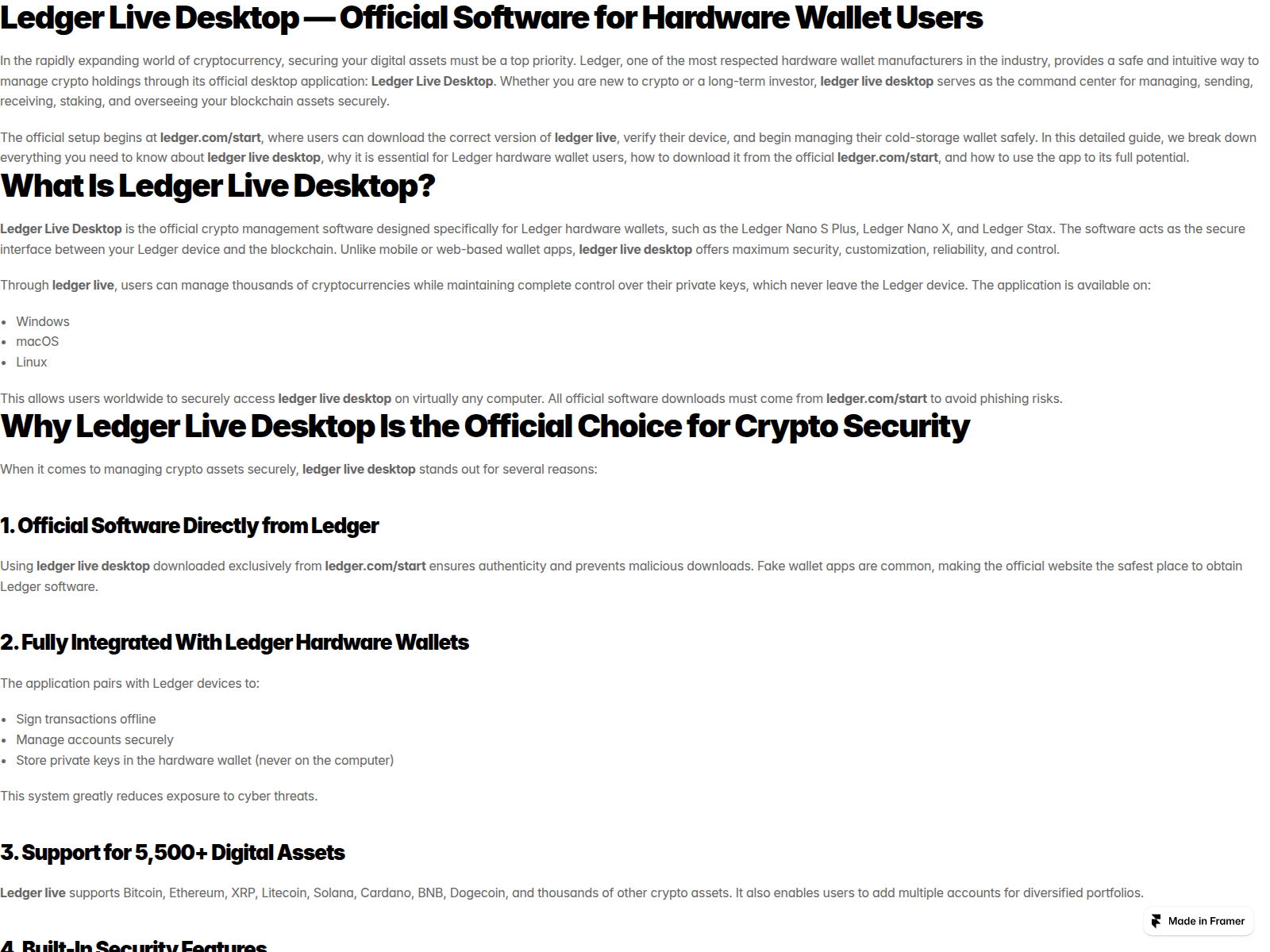 Screenshot of desktop-ledgr.framer.ai