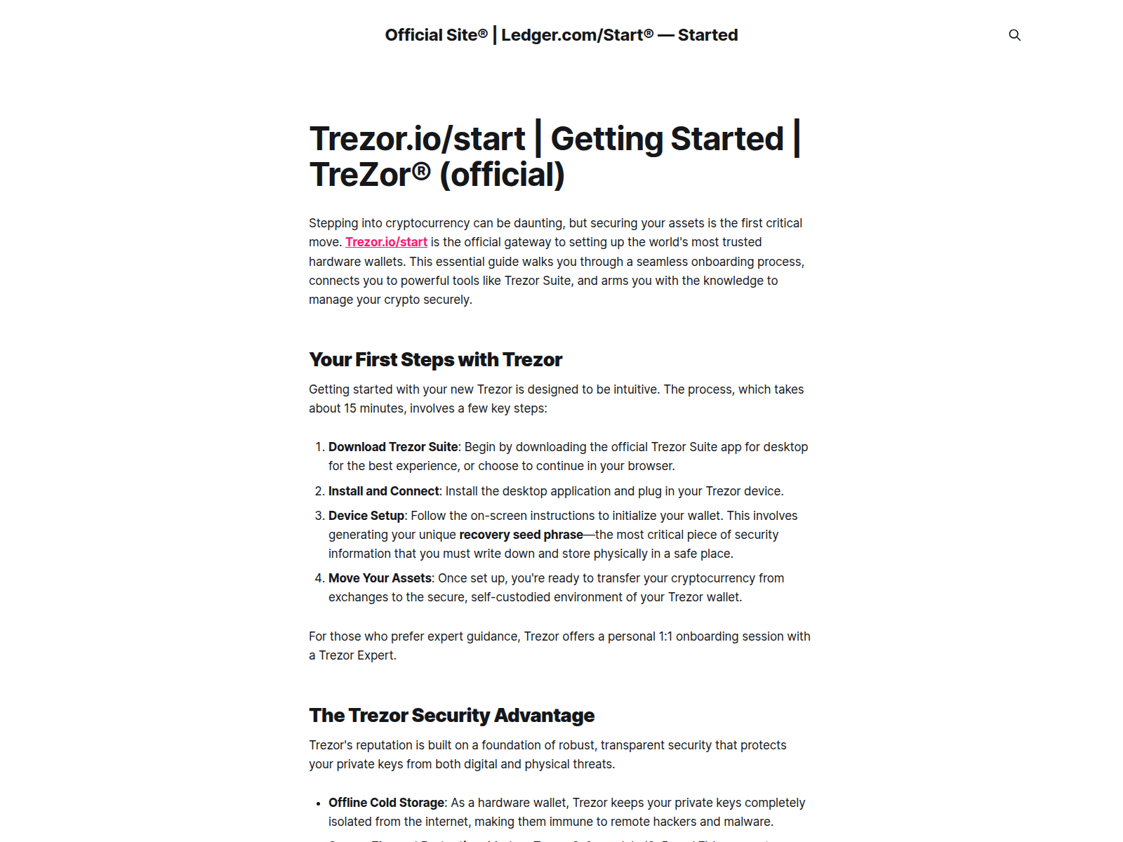 Screenshot of techpro.ghost.io/official-en