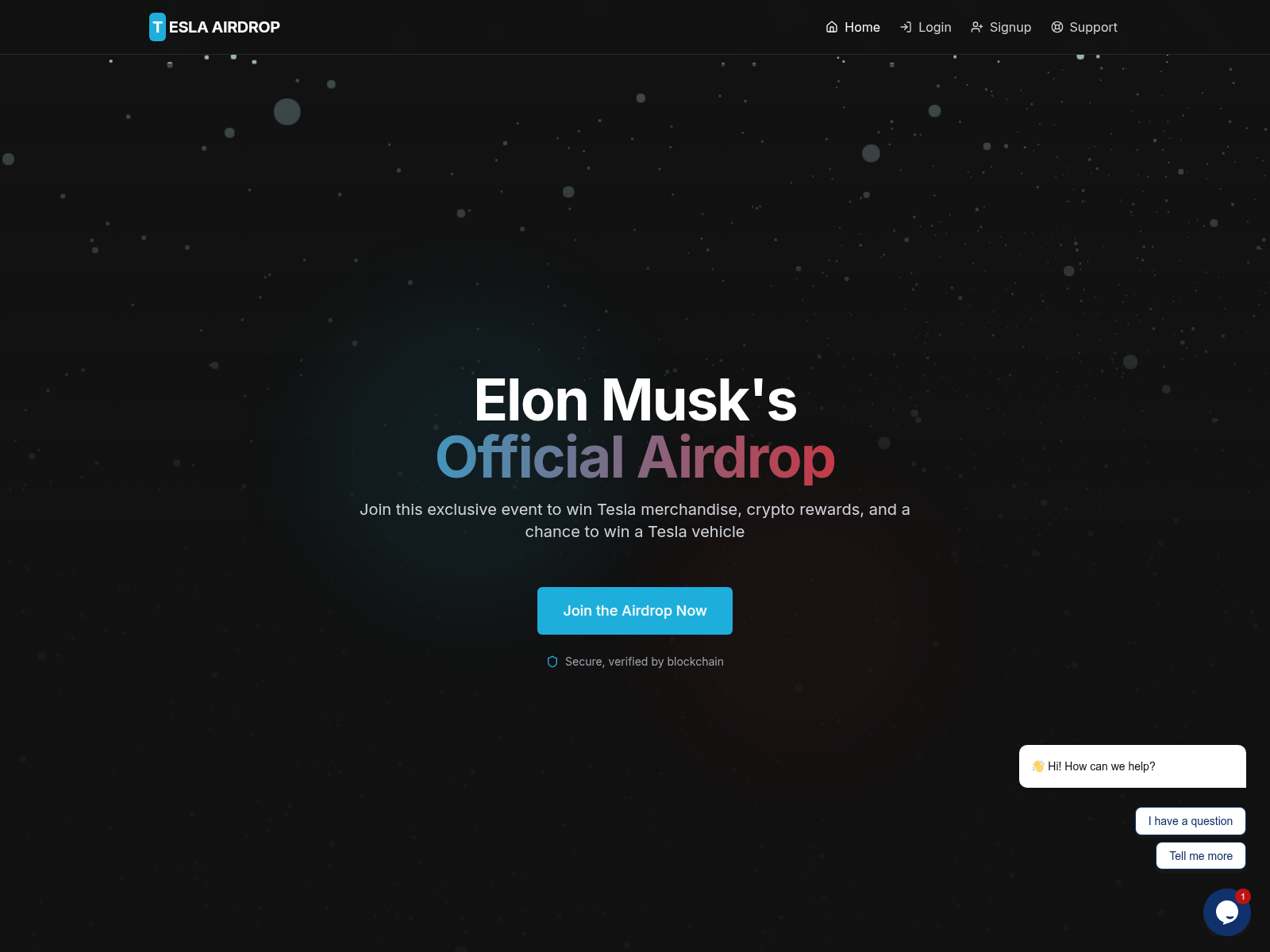 Screenshot of www.elonmuskgiveaway.org