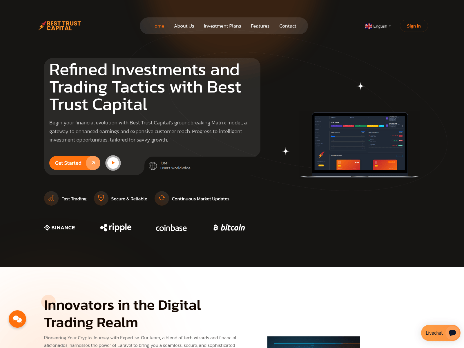 Screenshot of besttrustcapital.com