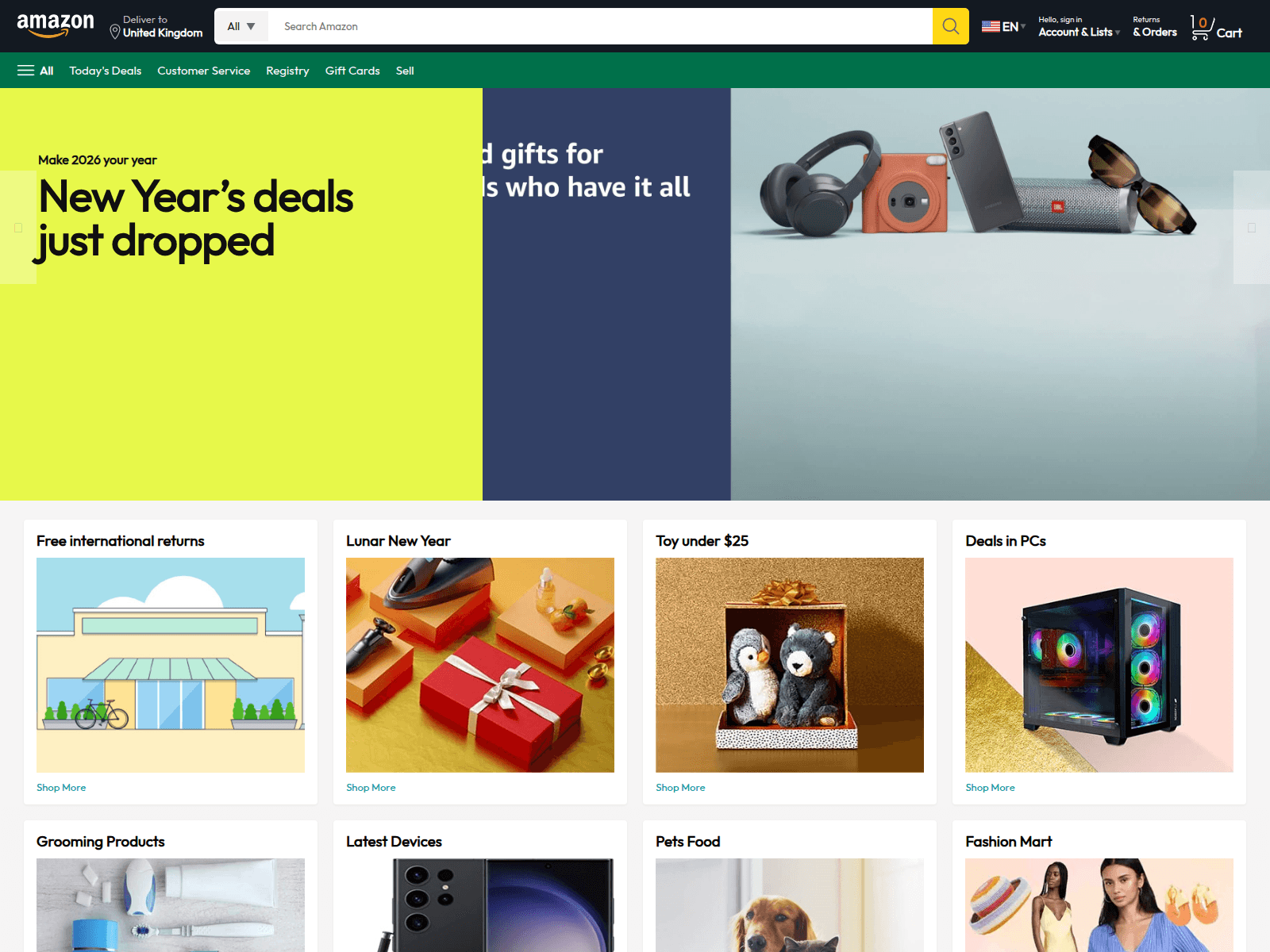 Screenshot of amazon-clone-gamma-ecru.vercel.app