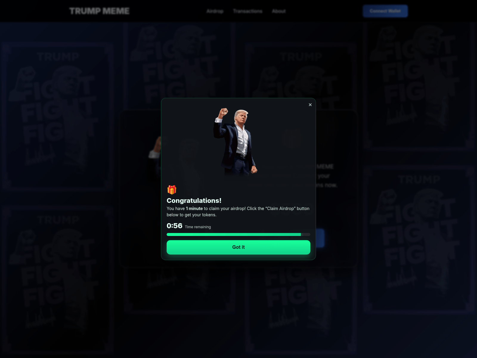 Screenshot of trmpairdrop.space