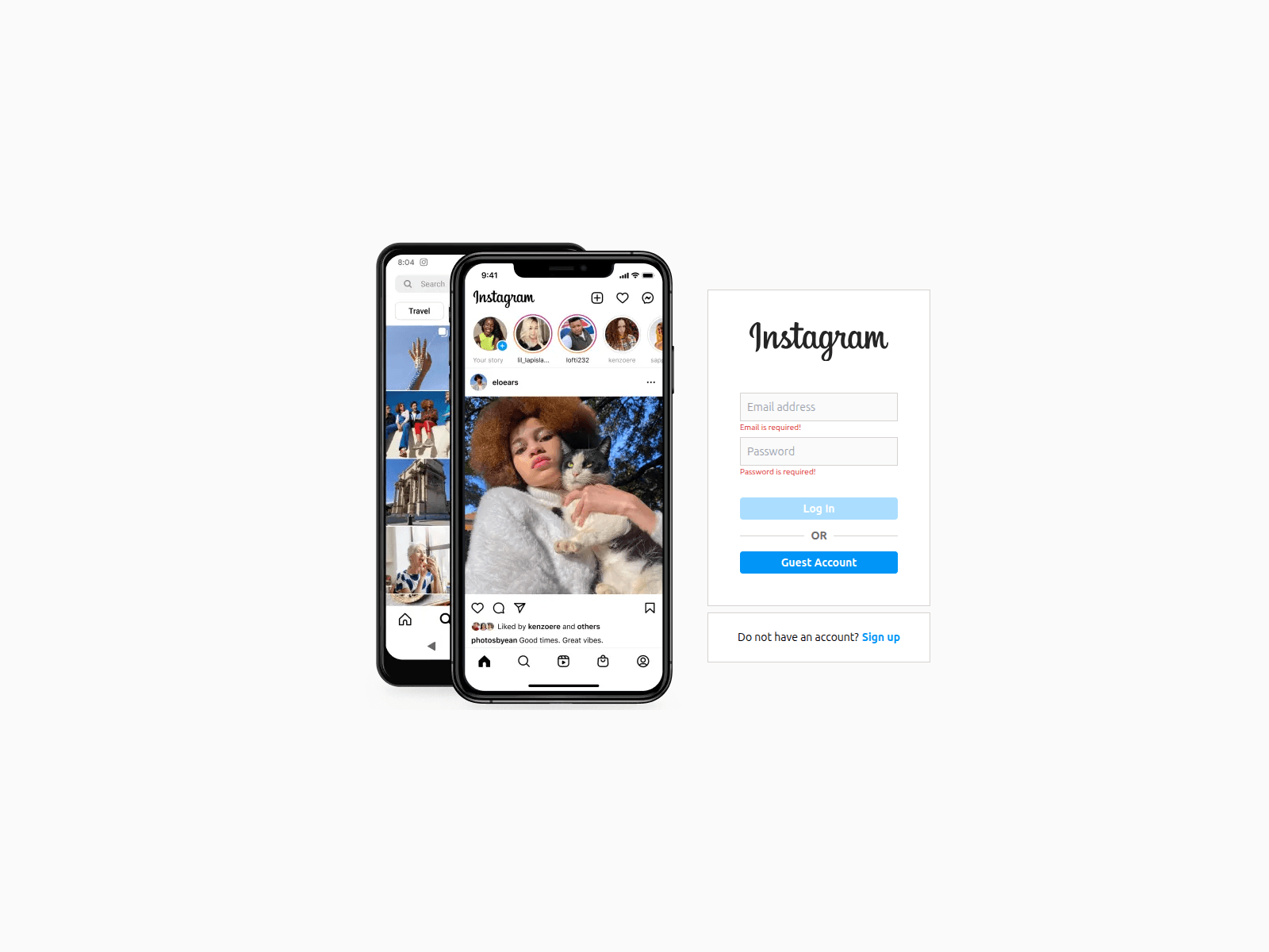 Screenshot of instagram-clone-lime-ten.vercel.app