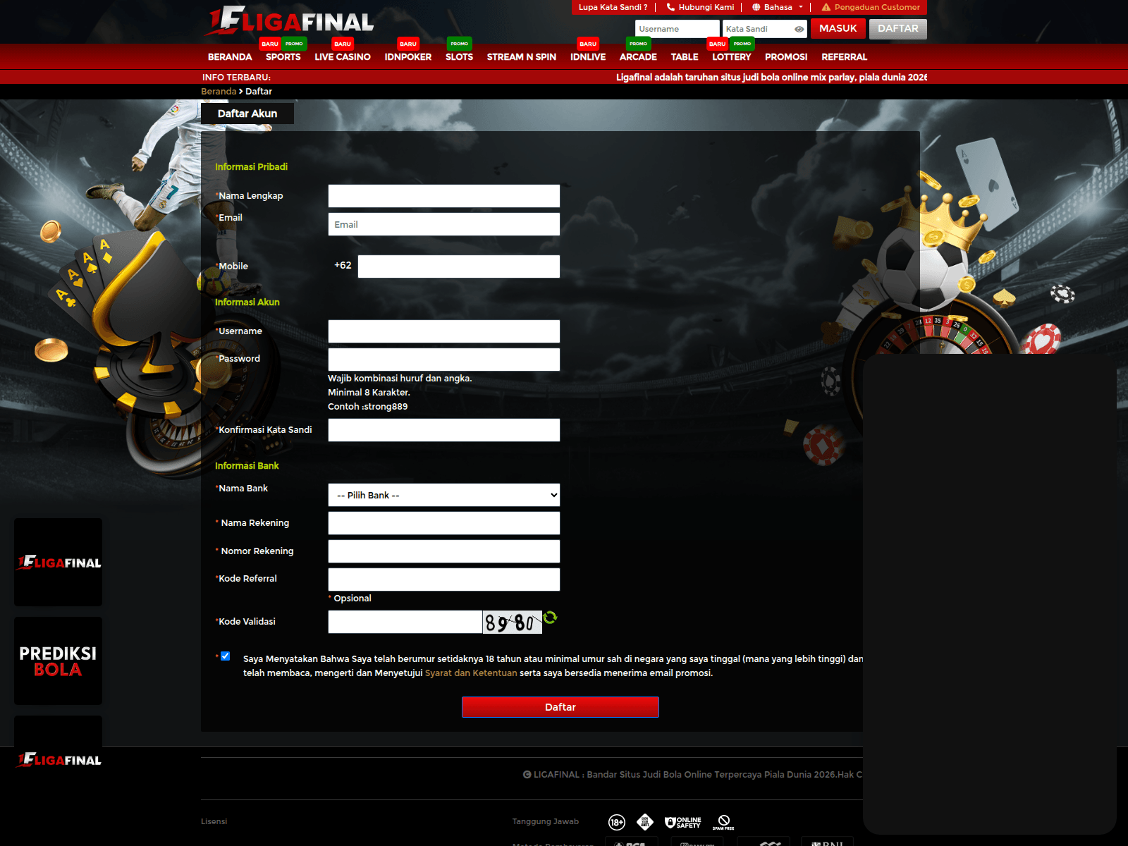 Screenshot of ligafinal.id