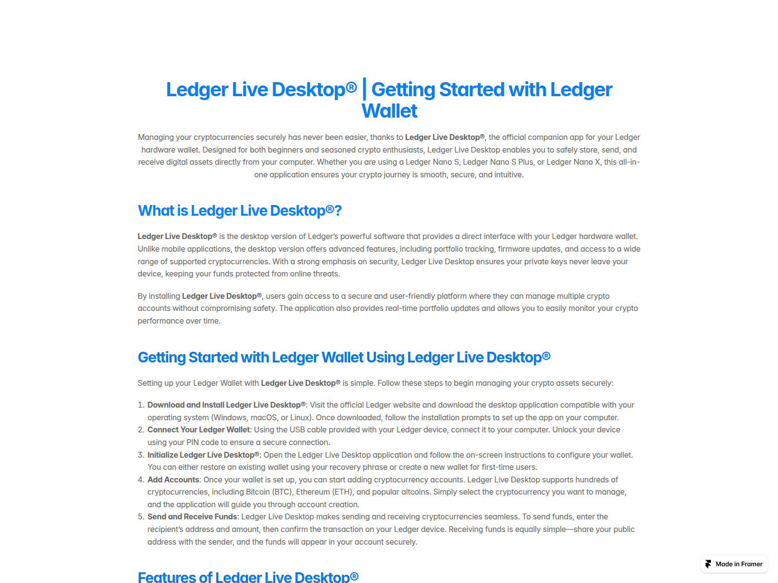 Screenshot of connect-desktop-ladgr.framer.ai