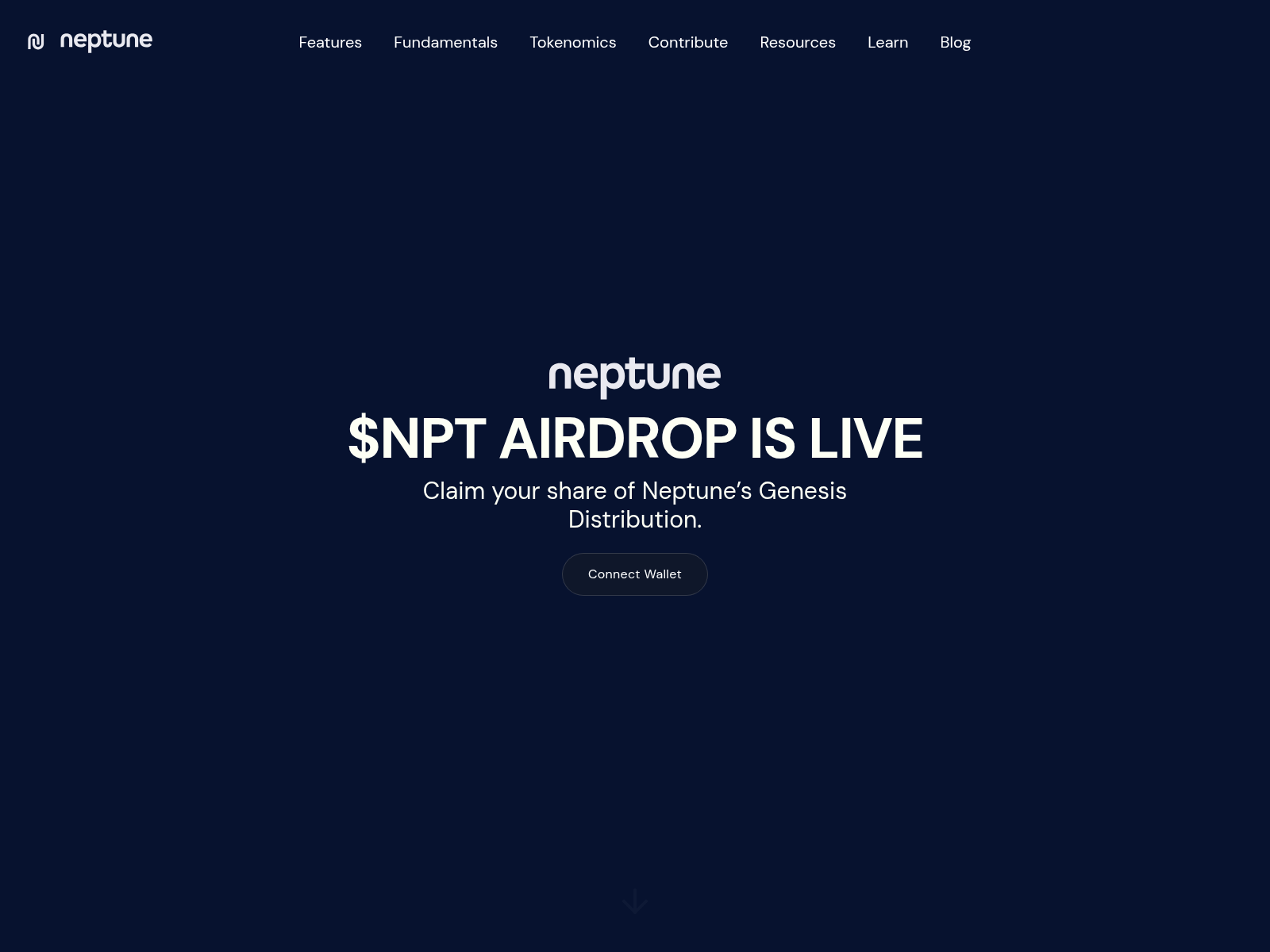 Screenshot of airdrop-neptune.cash