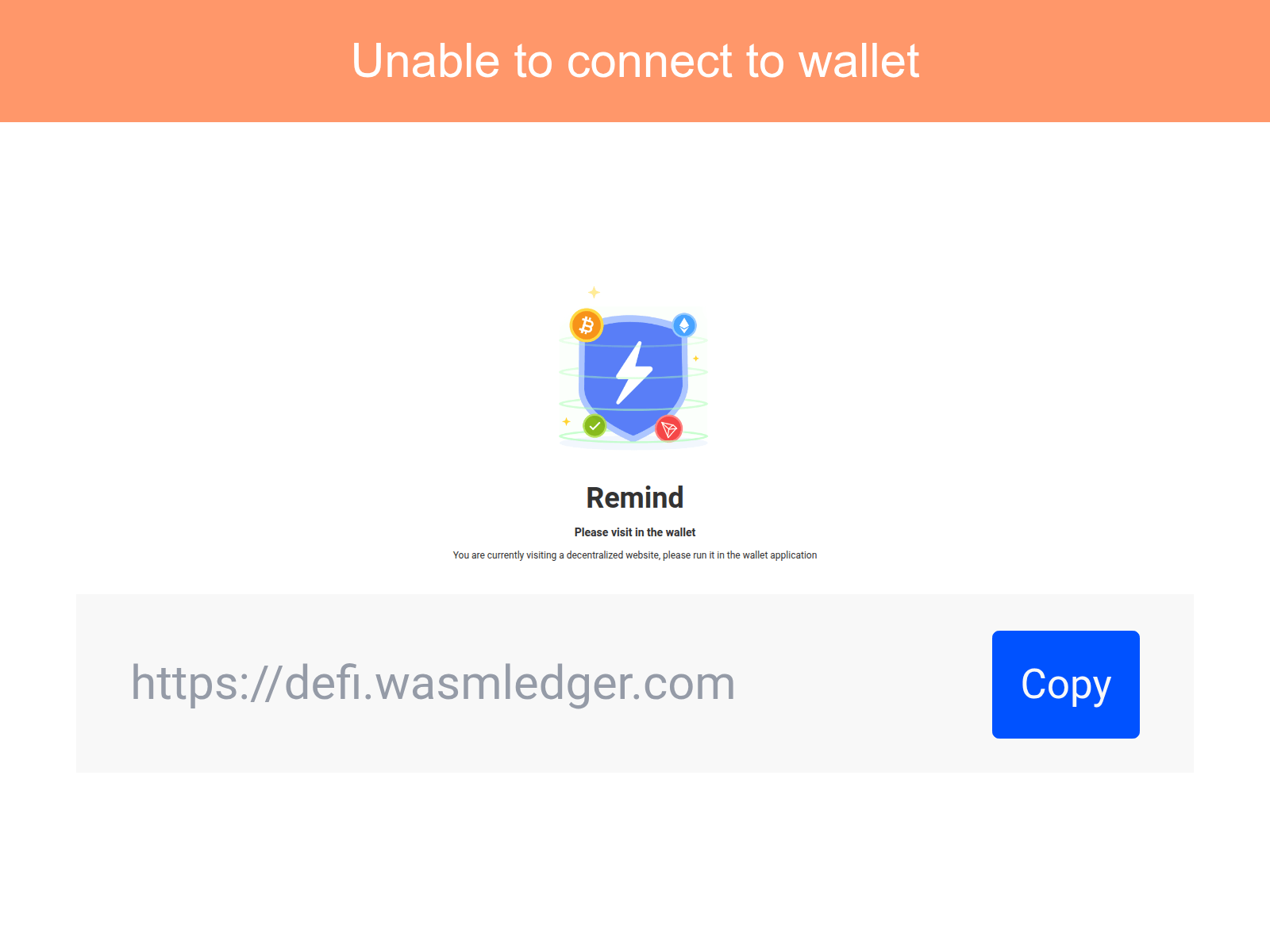 Screenshot of defi.wasmledger.com