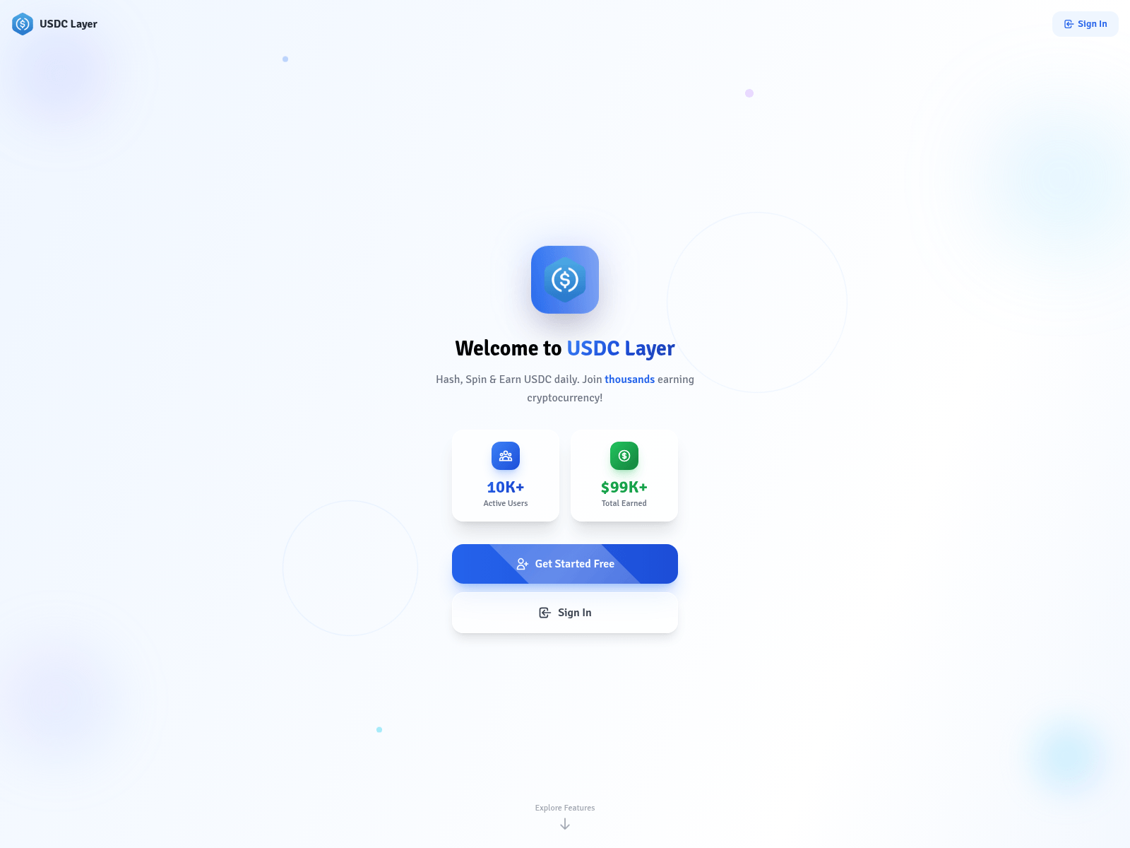 Screenshot of usdclayer.com