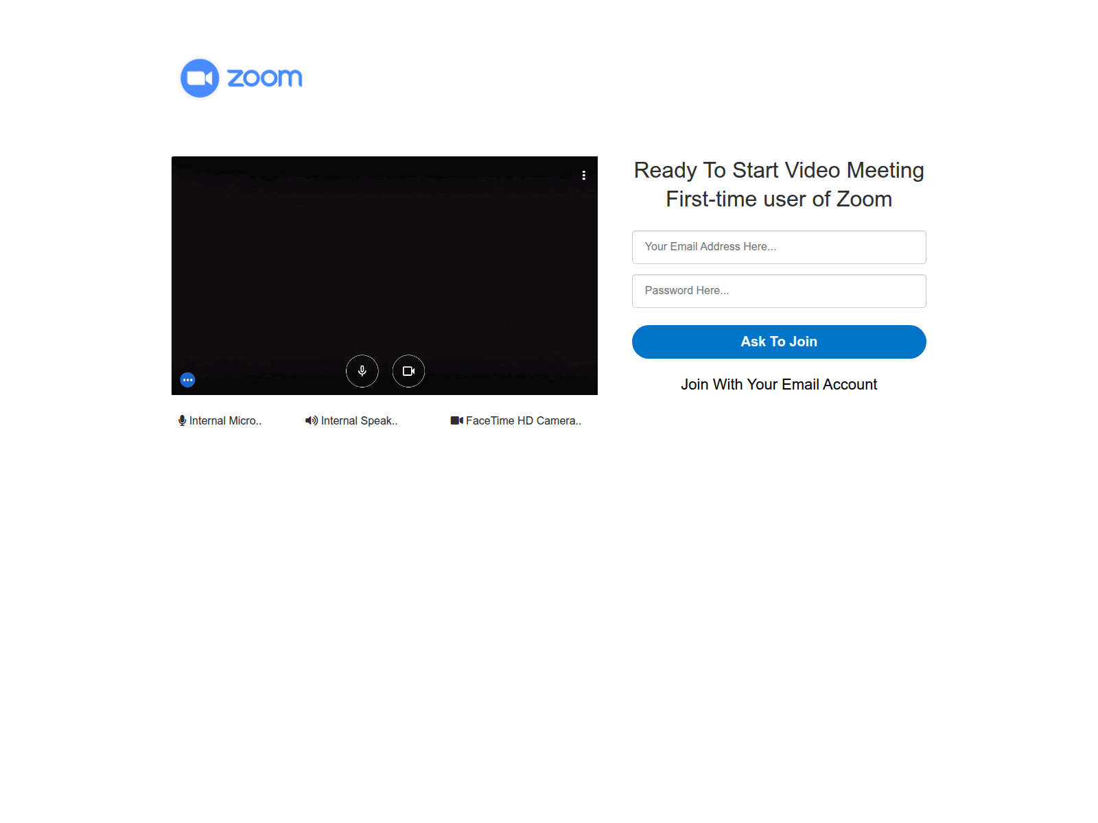 Screenshot of zoom-videocalling.com