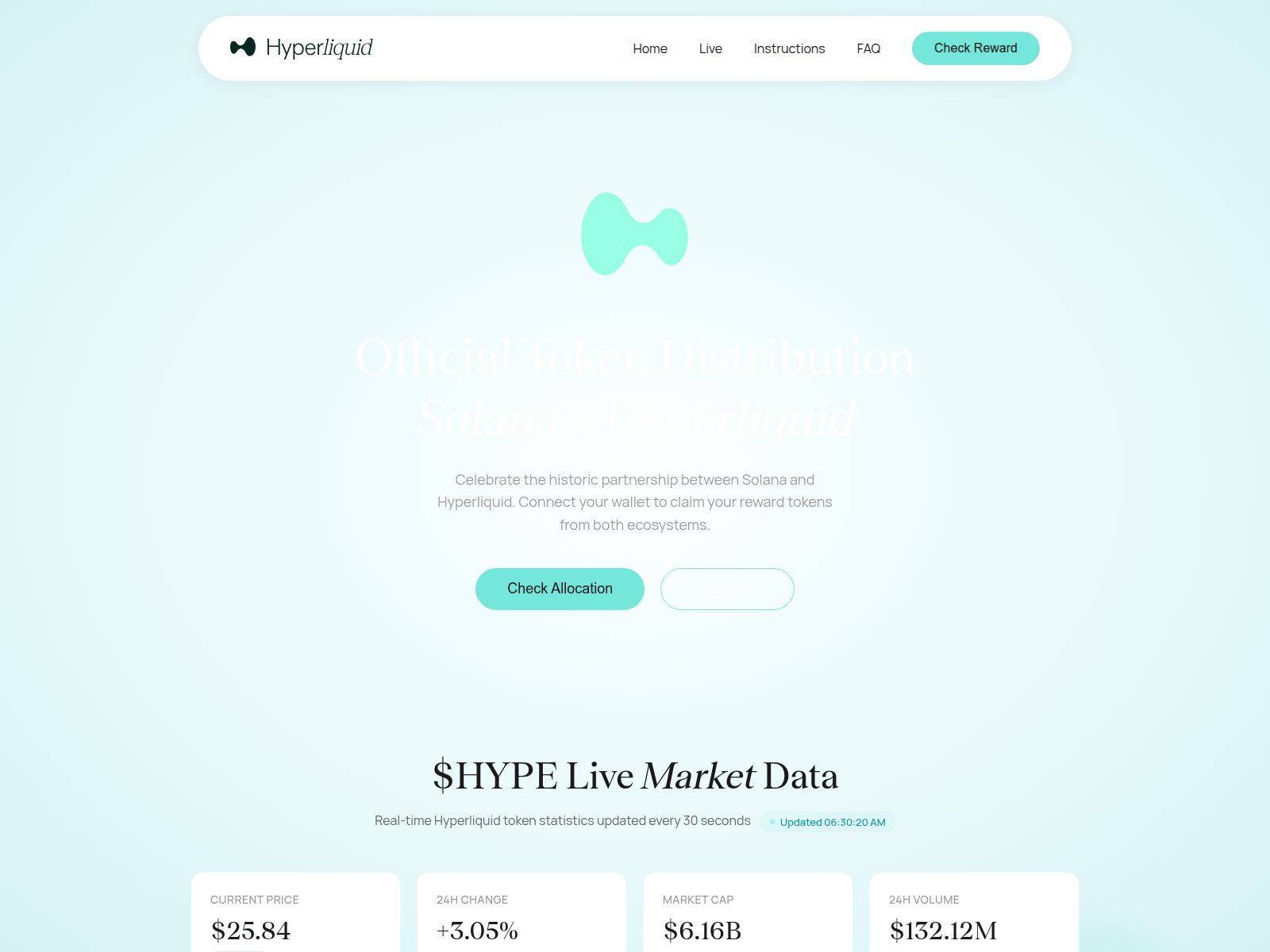 Screenshot of hyper-liquid.network