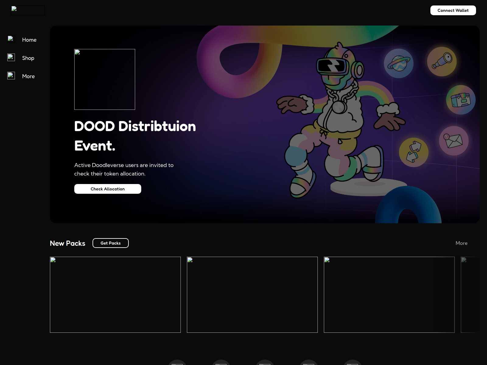 Screenshot of doodleverse.claims/check