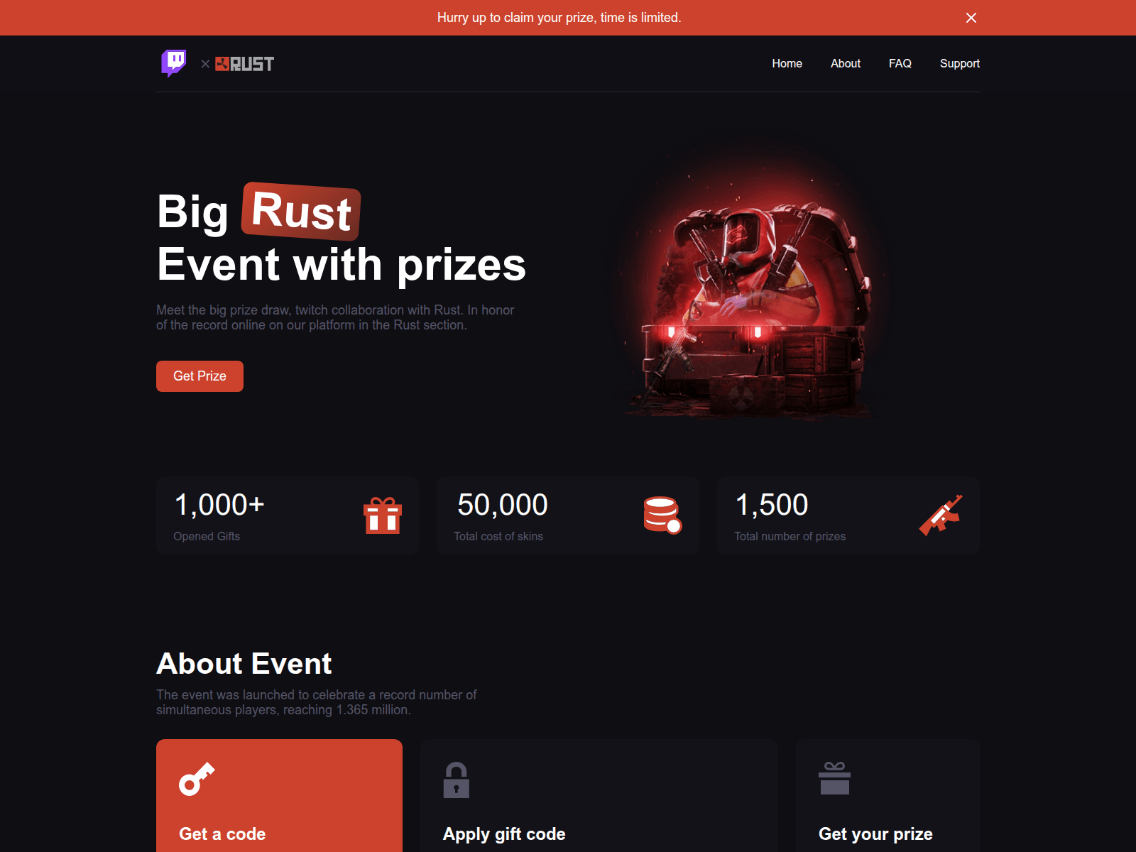 Screenshot of twitch-rust.top