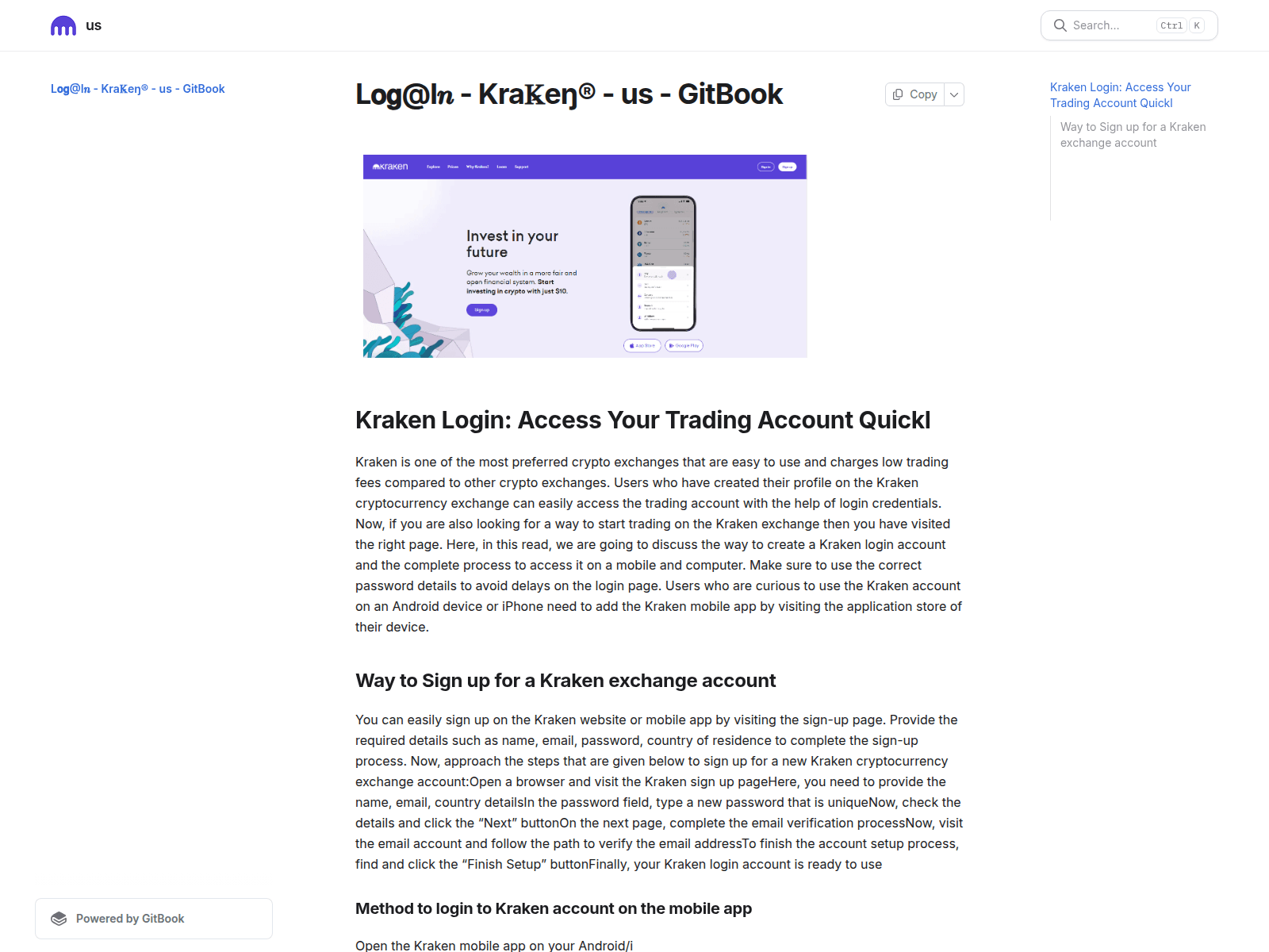 Screenshot of krakenrelogugin.gitbook.io