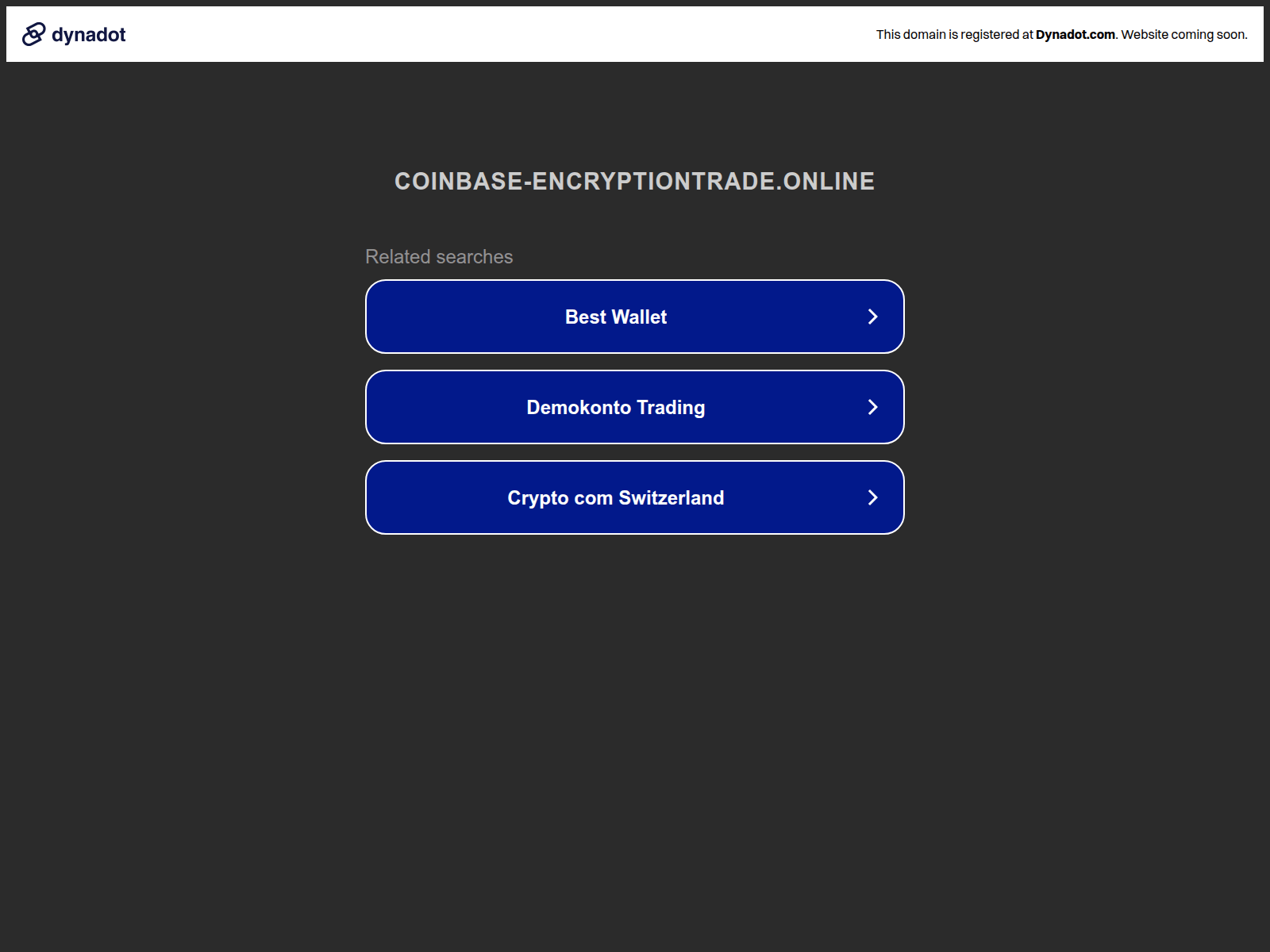 Screenshot of coinbase-encryptiontrade.online