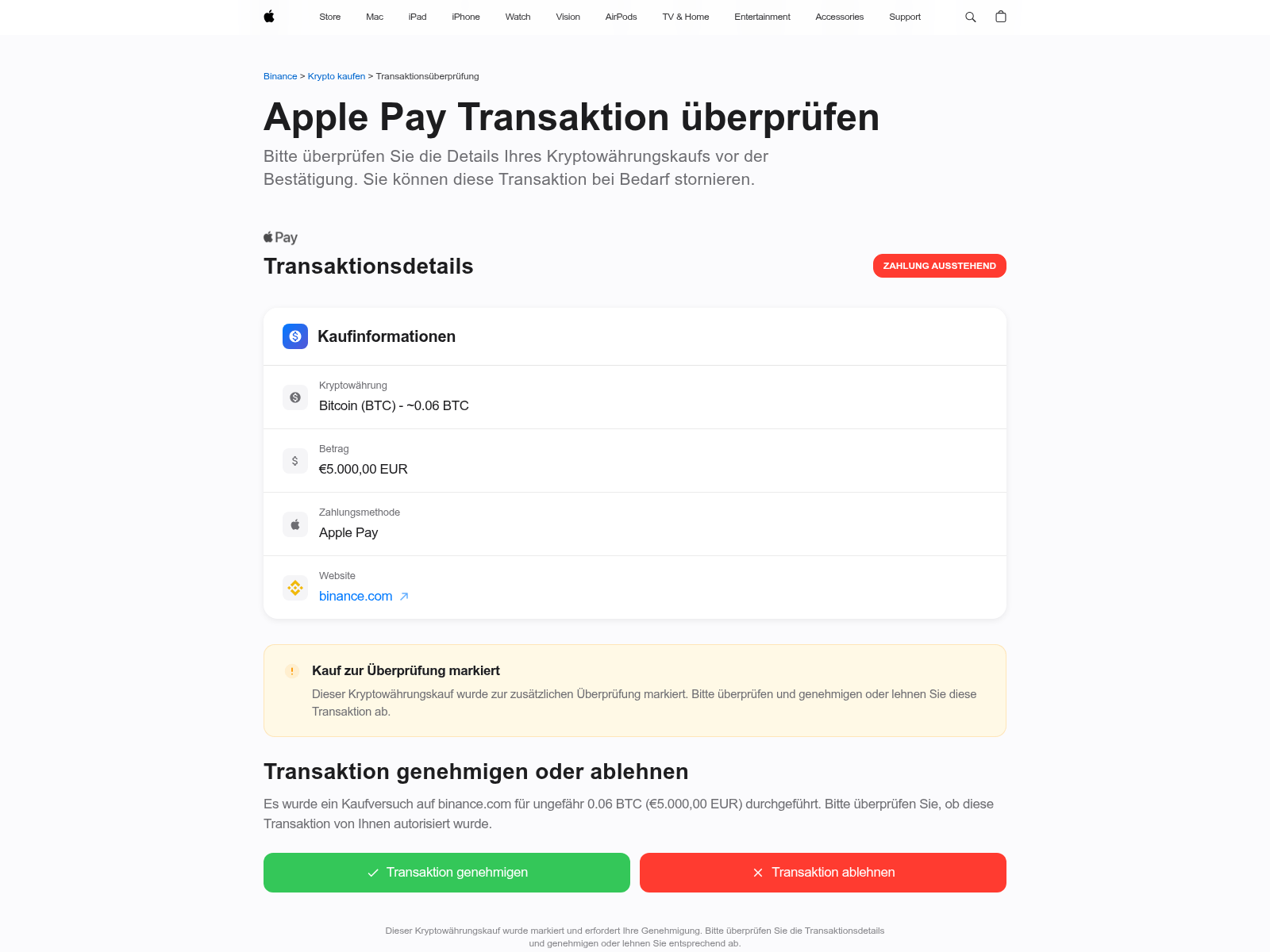 Screenshot of ipay-apple.com