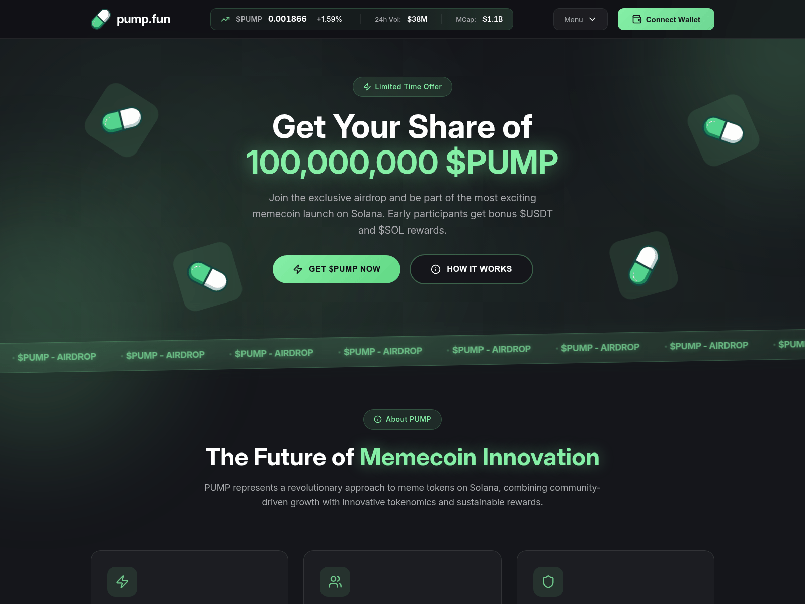 Screenshot of pumpfun-treasure.com