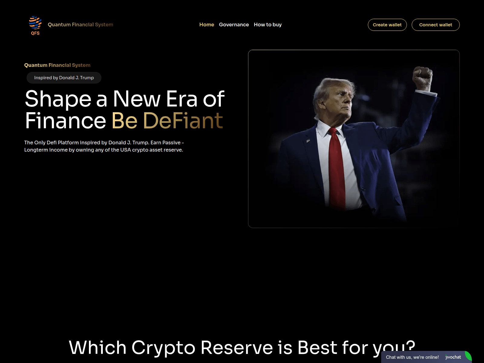 Screenshot of quantumlibertyfin.com