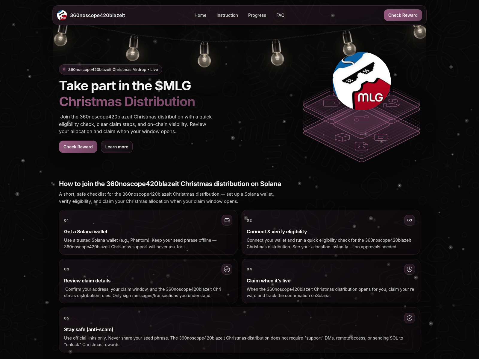 Screenshot of xmas-mlg.lol