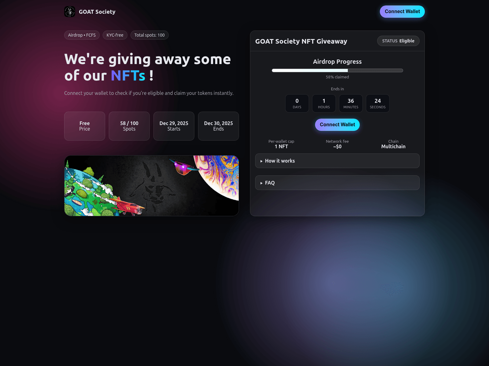 Screenshot of thegoatsociety.xyz