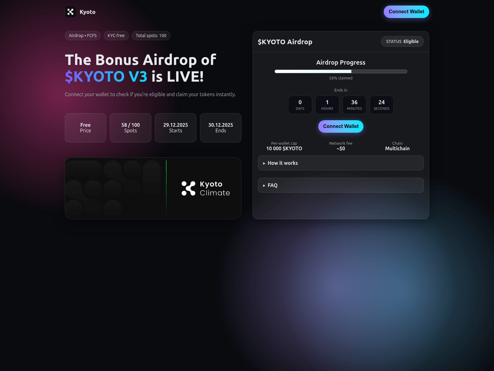 Screenshot of kyotoclimate.xyz