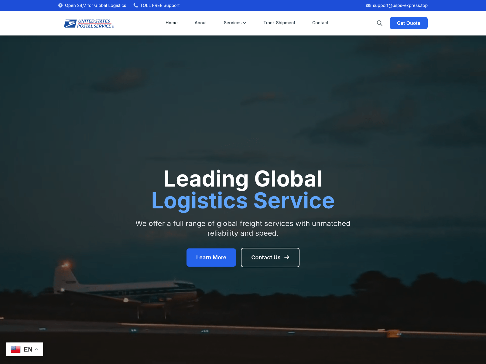 Screenshot of usps-express.top