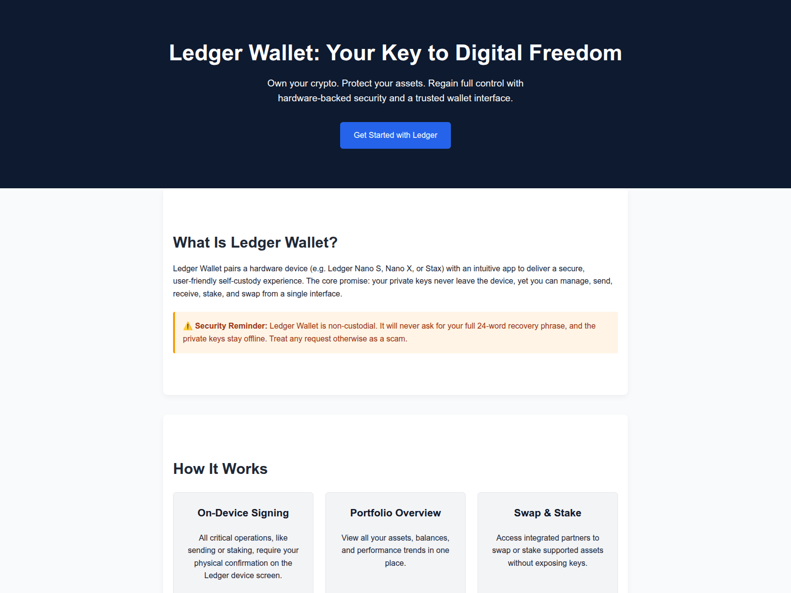 Screenshot of eng-ledger-wallet.vercel.app