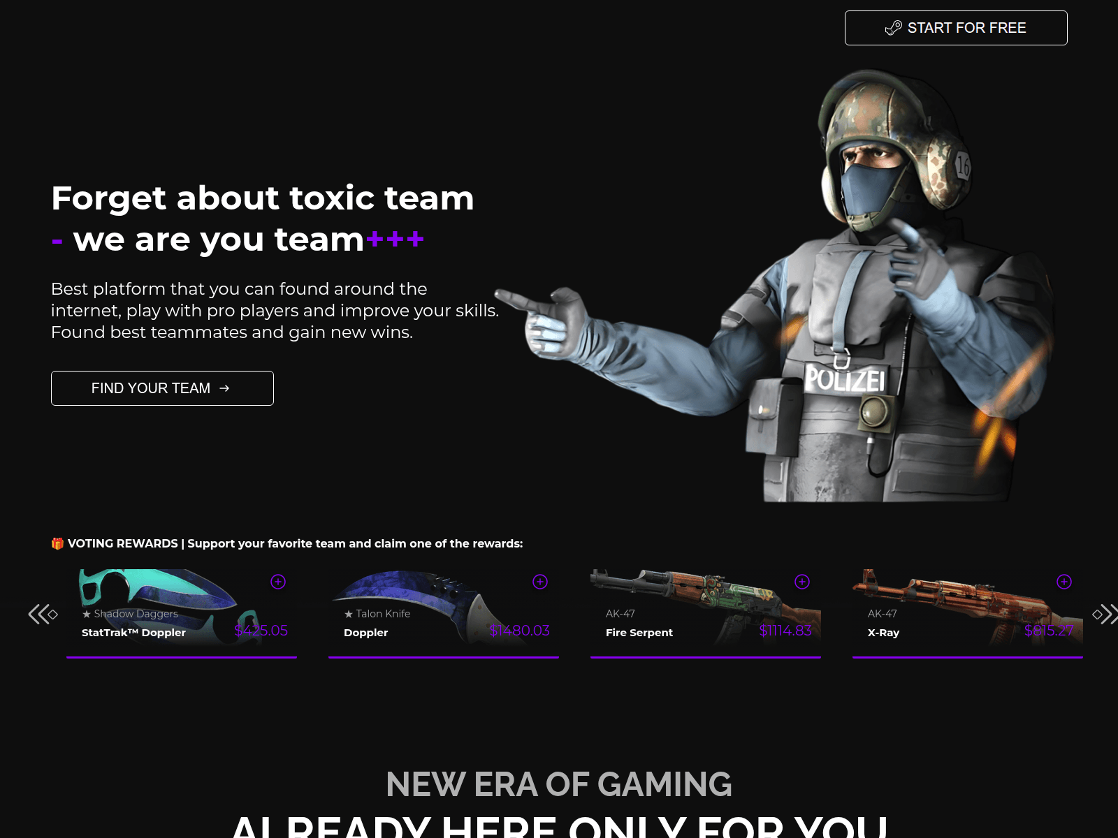 Screenshot of cs2booms.shop