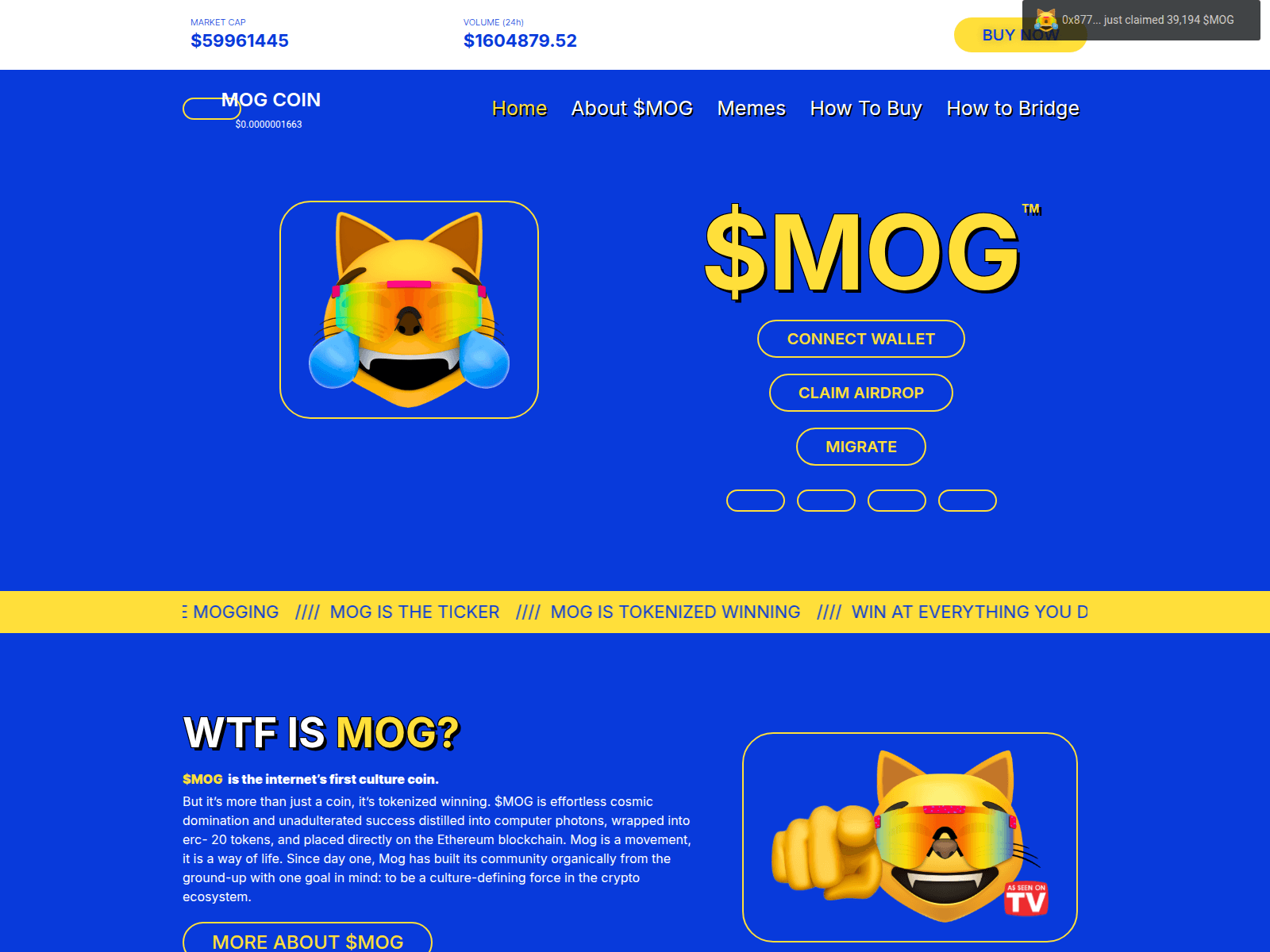Screenshot of claim-roycoairdrop.pages.dev