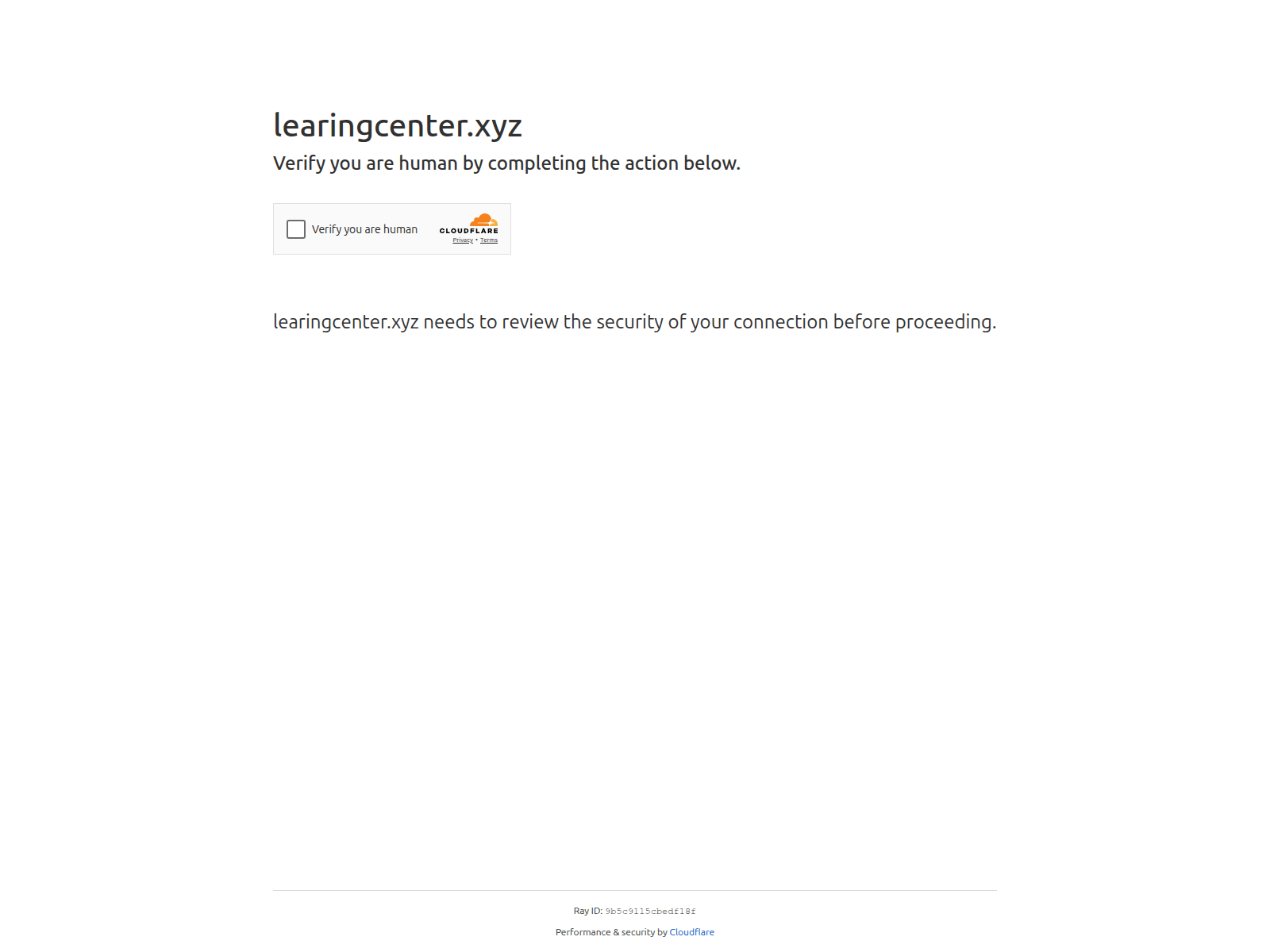 Screenshot of learingcenter.xyz
