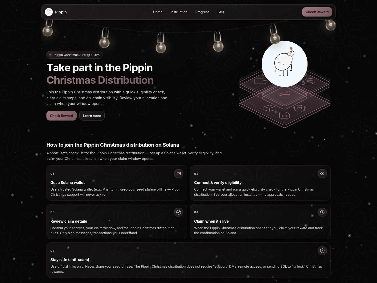 Screenshot of pippin.airdrop-2025.fun