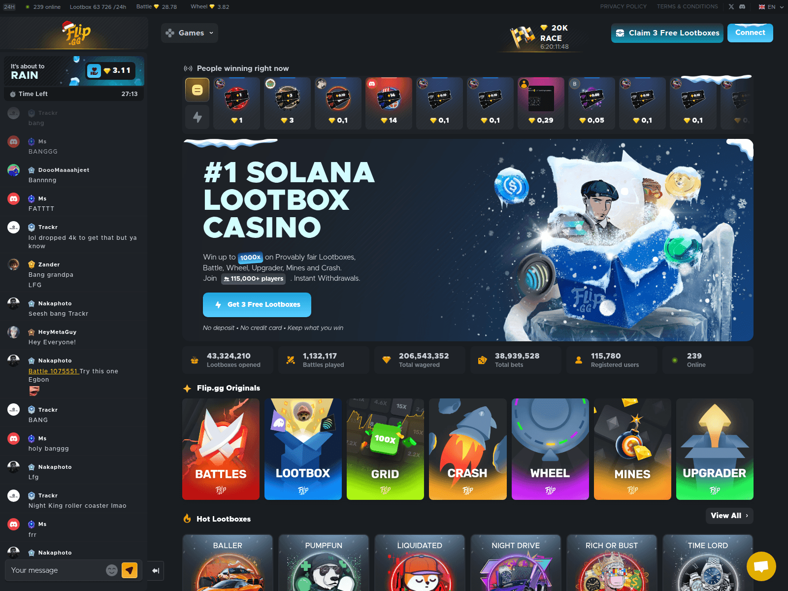 Screenshot of flip-slots.com