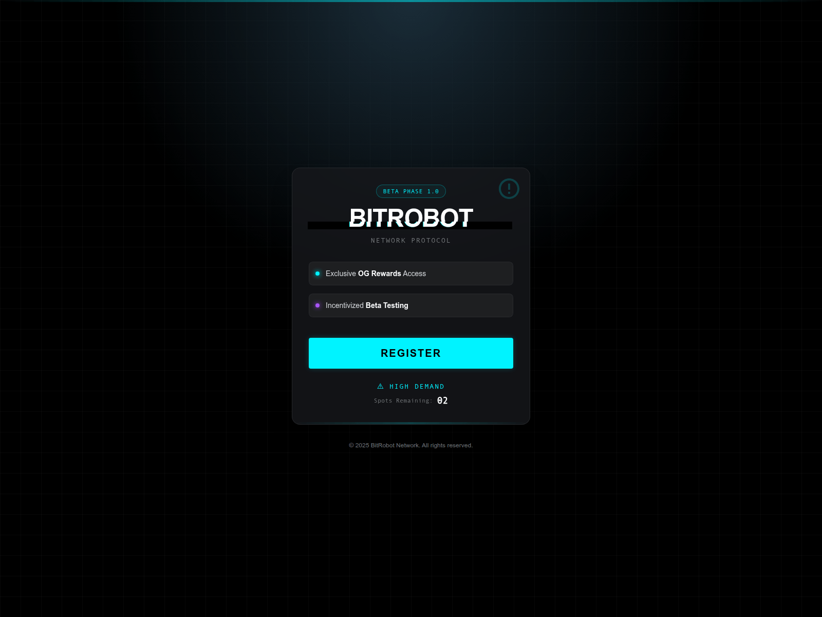 Screenshot of bitrobot.web.app