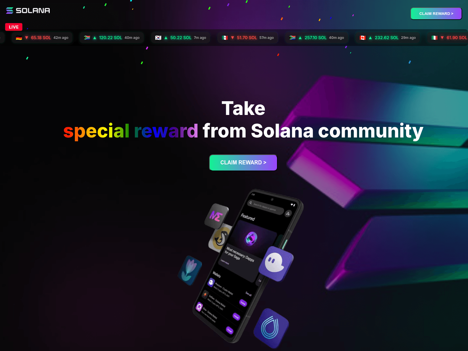 Screenshot of claim-sol-carnival.netlify.app