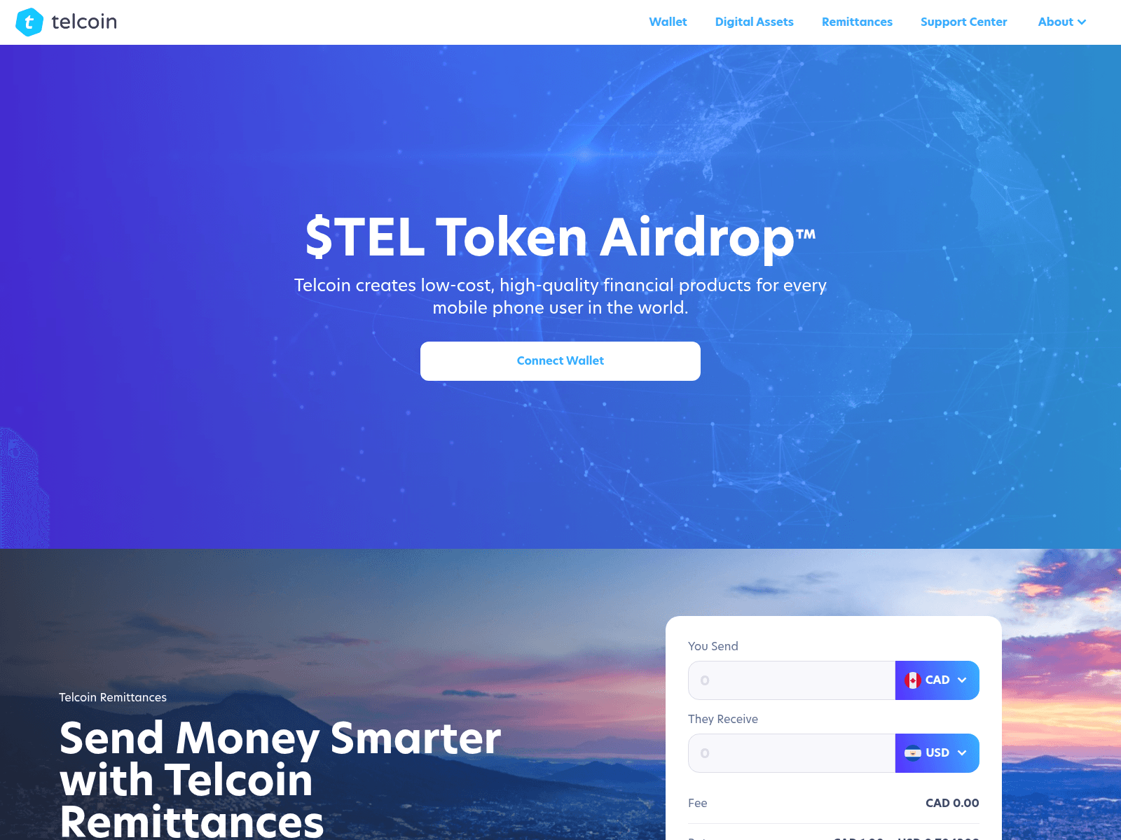 Screenshot of telcoinwallet.xyz