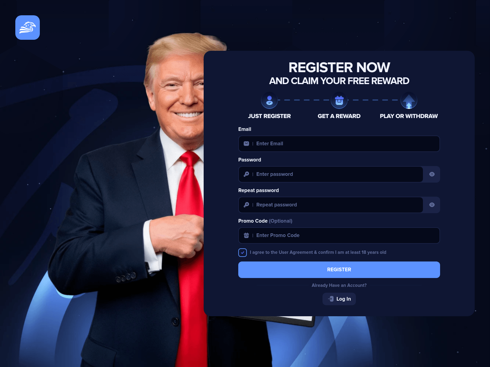 Screenshot of trumpgames.us
