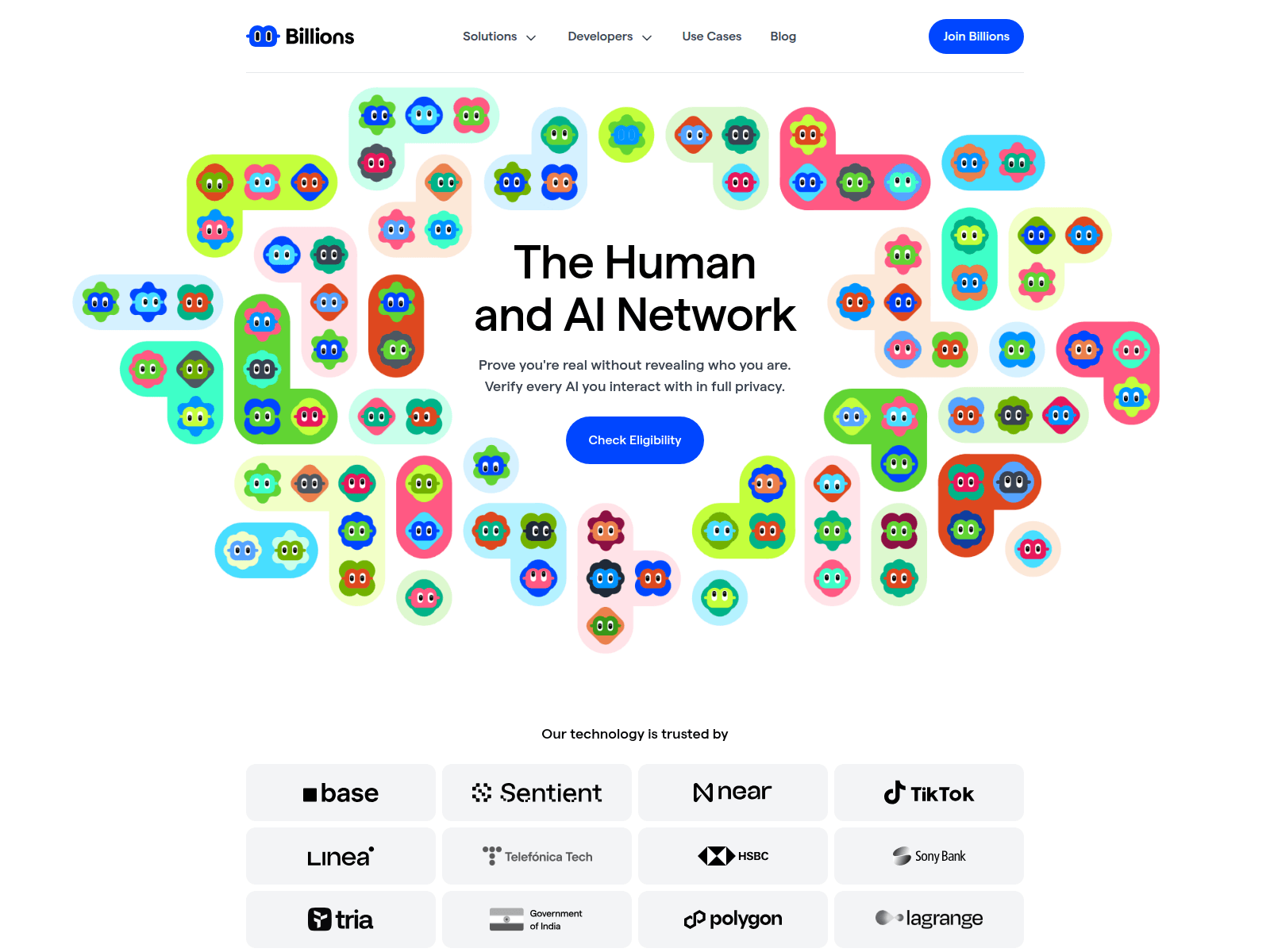 Screenshot of signup-billions.network