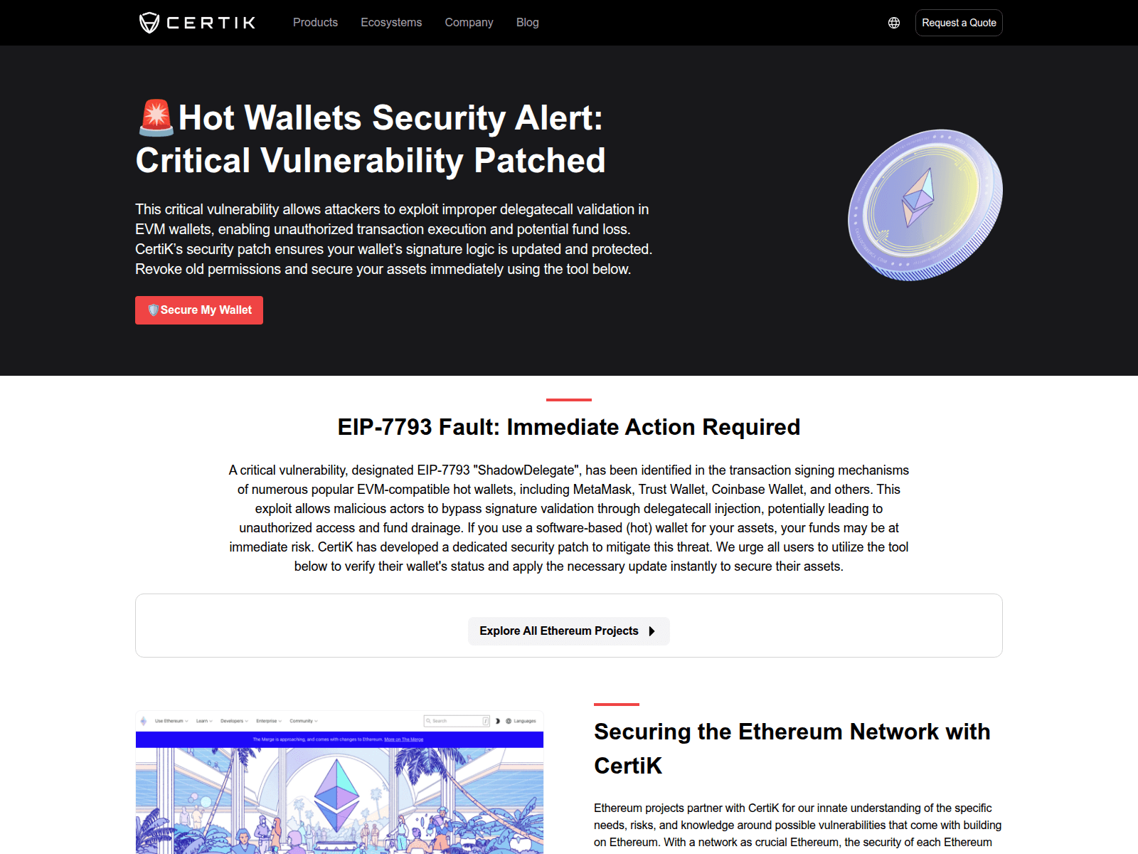 Screenshot of certik-security.top