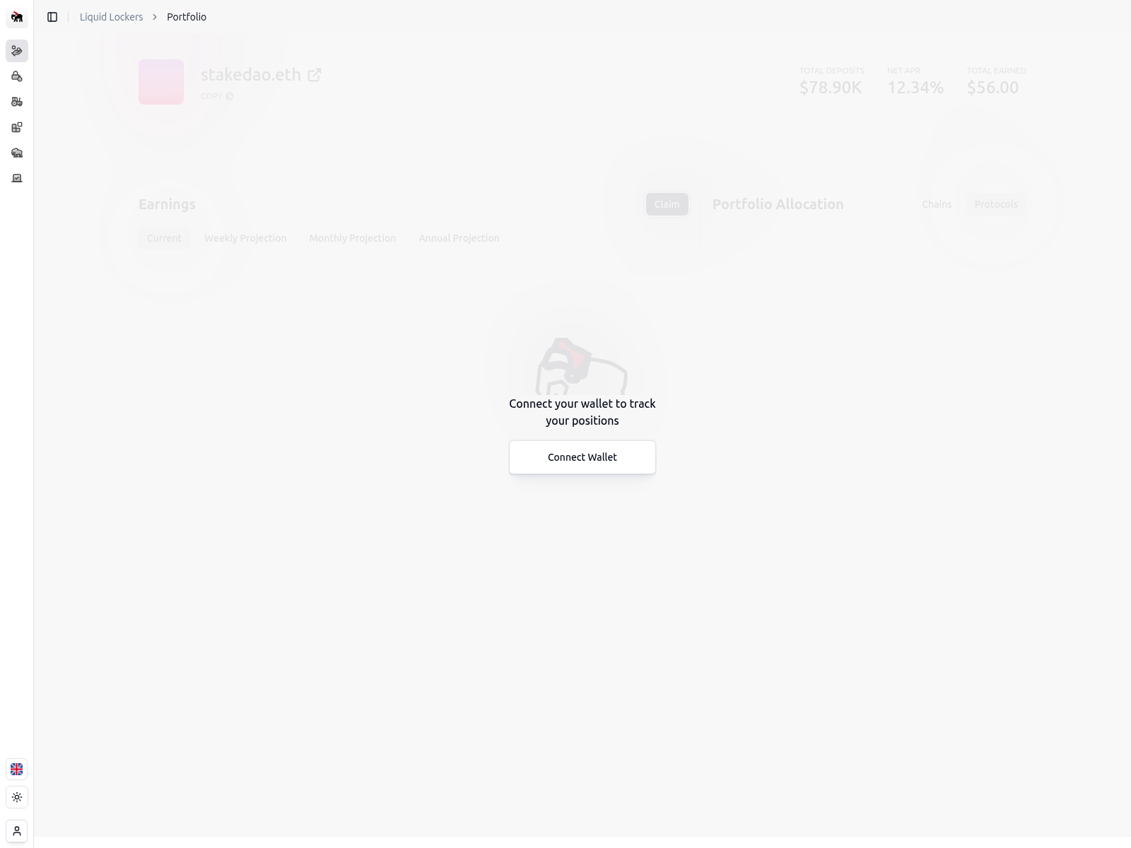 Screenshot of stakedao.run