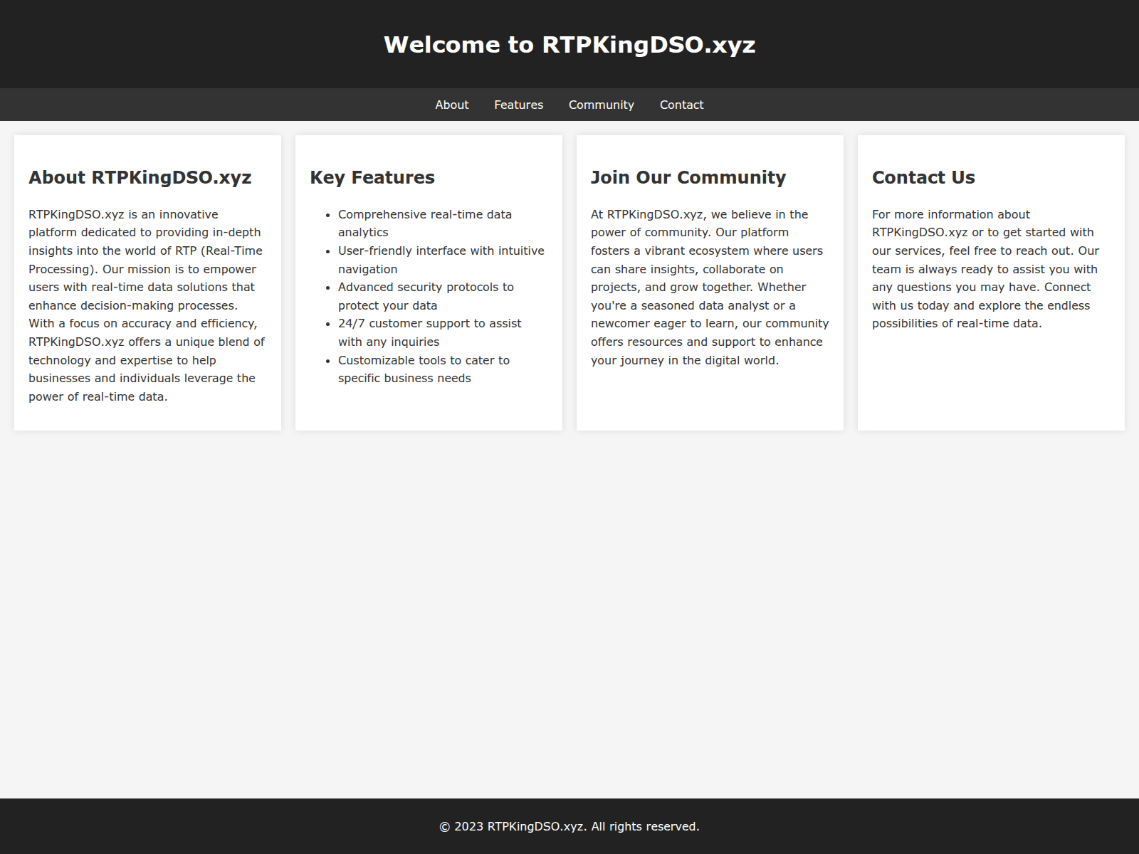 Screenshot of rtpkingdso.xyz