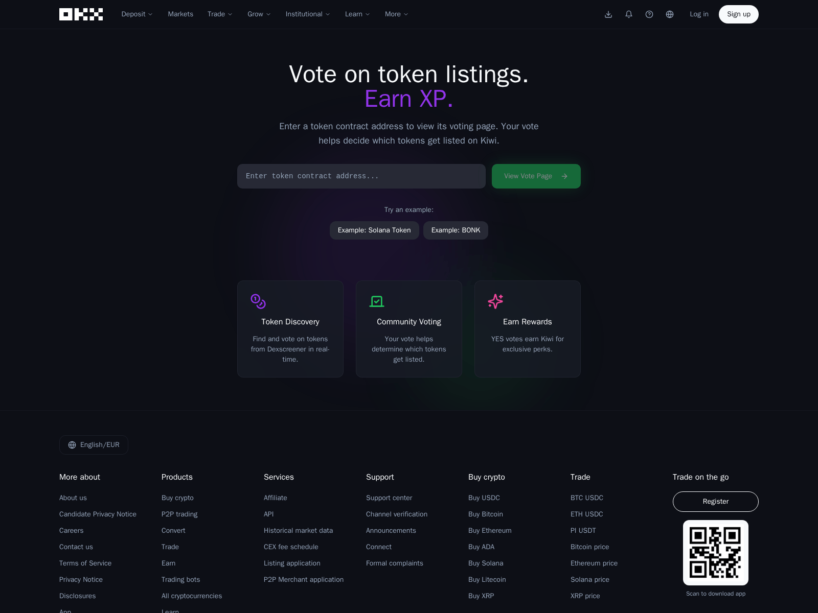 Screenshot of okx-listing.vercel.app