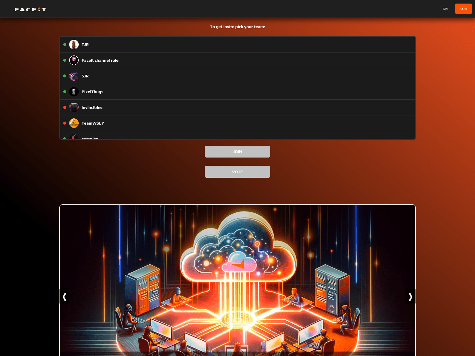 Screenshot of faceit.en-vertexclub.com