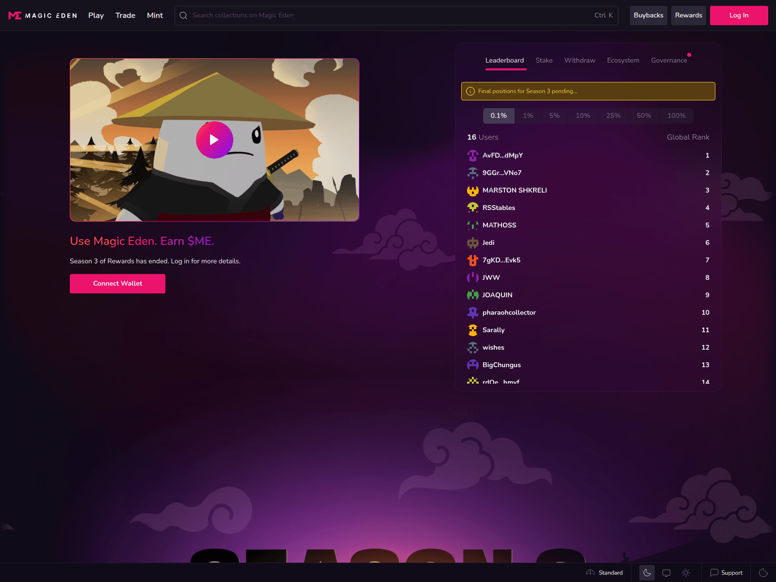 Screenshot of magicedena.offer-proposal.com
