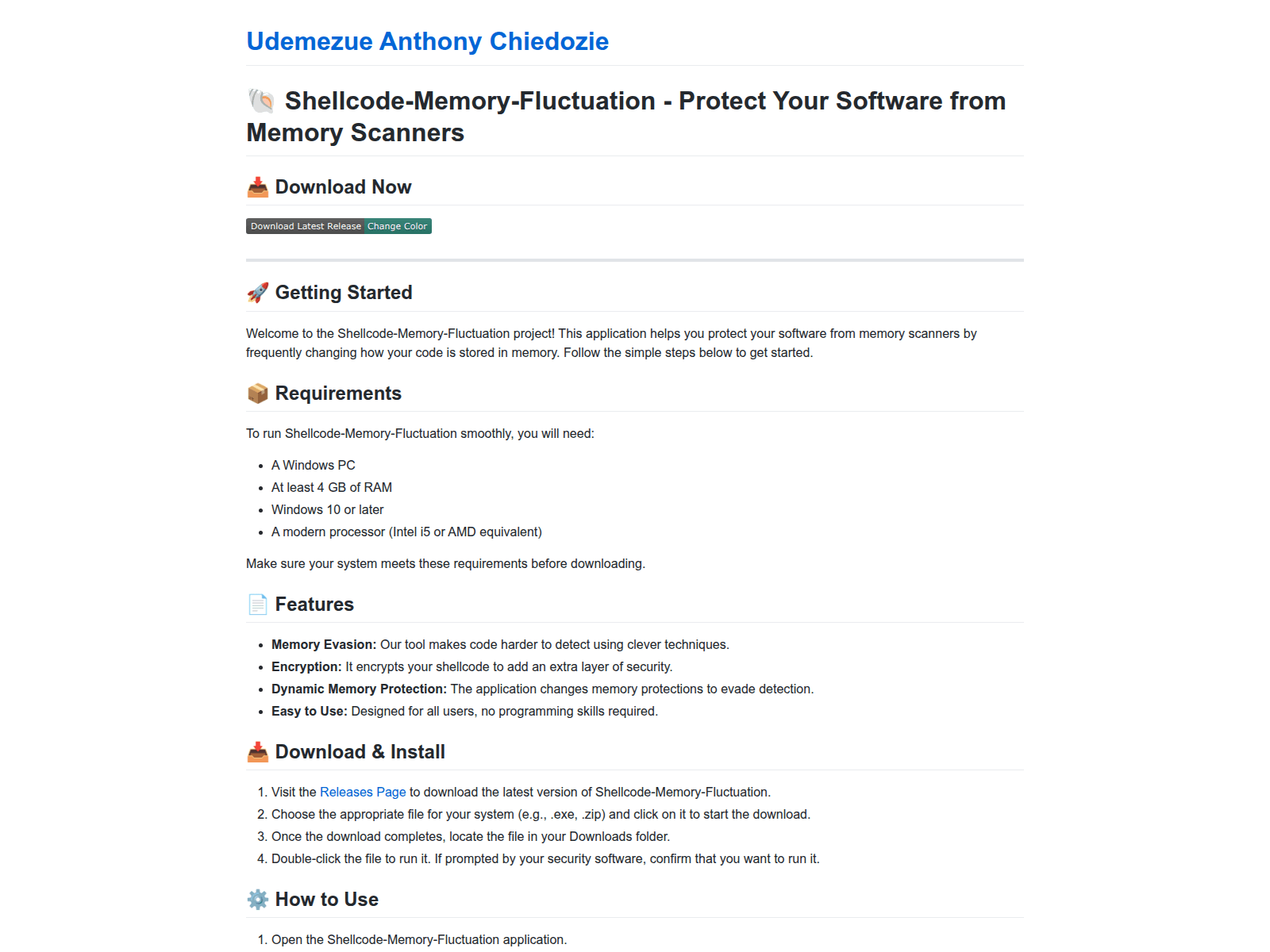 Screenshot of icodedre.github.io