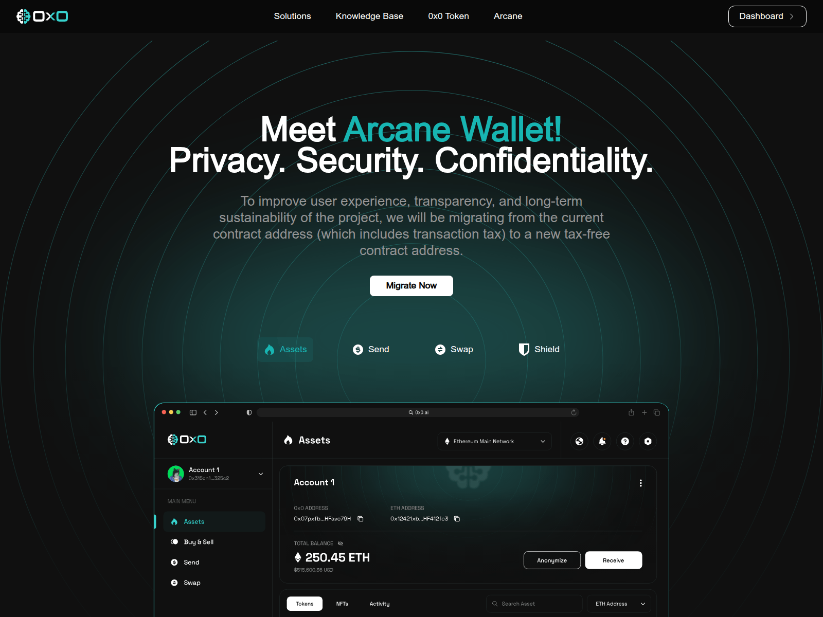 Screenshot of 0x0migrate.live