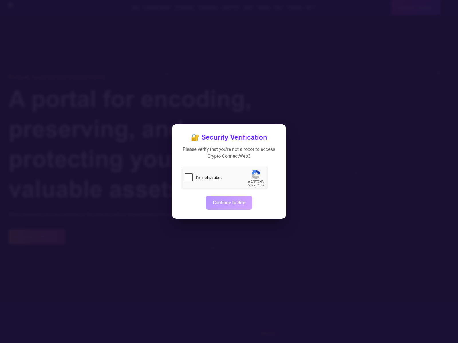 Screenshot of crypto-connectweb3.com